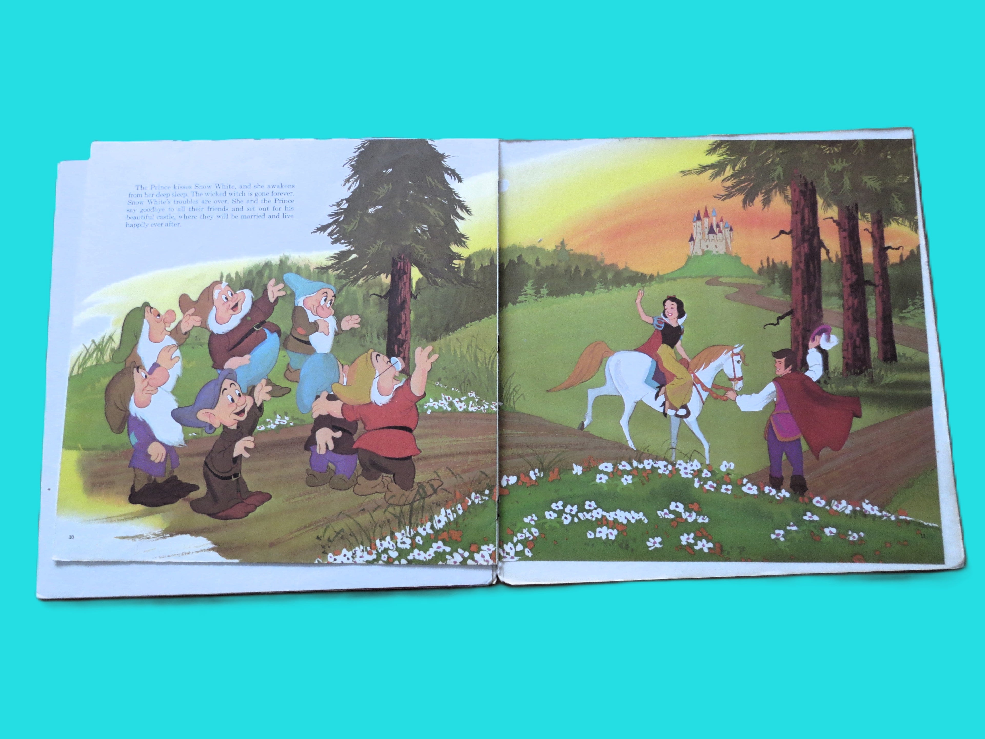 SNOW WHITE, Disneyland Record, Disney Records, 1969 Records, Vinyl Lp
