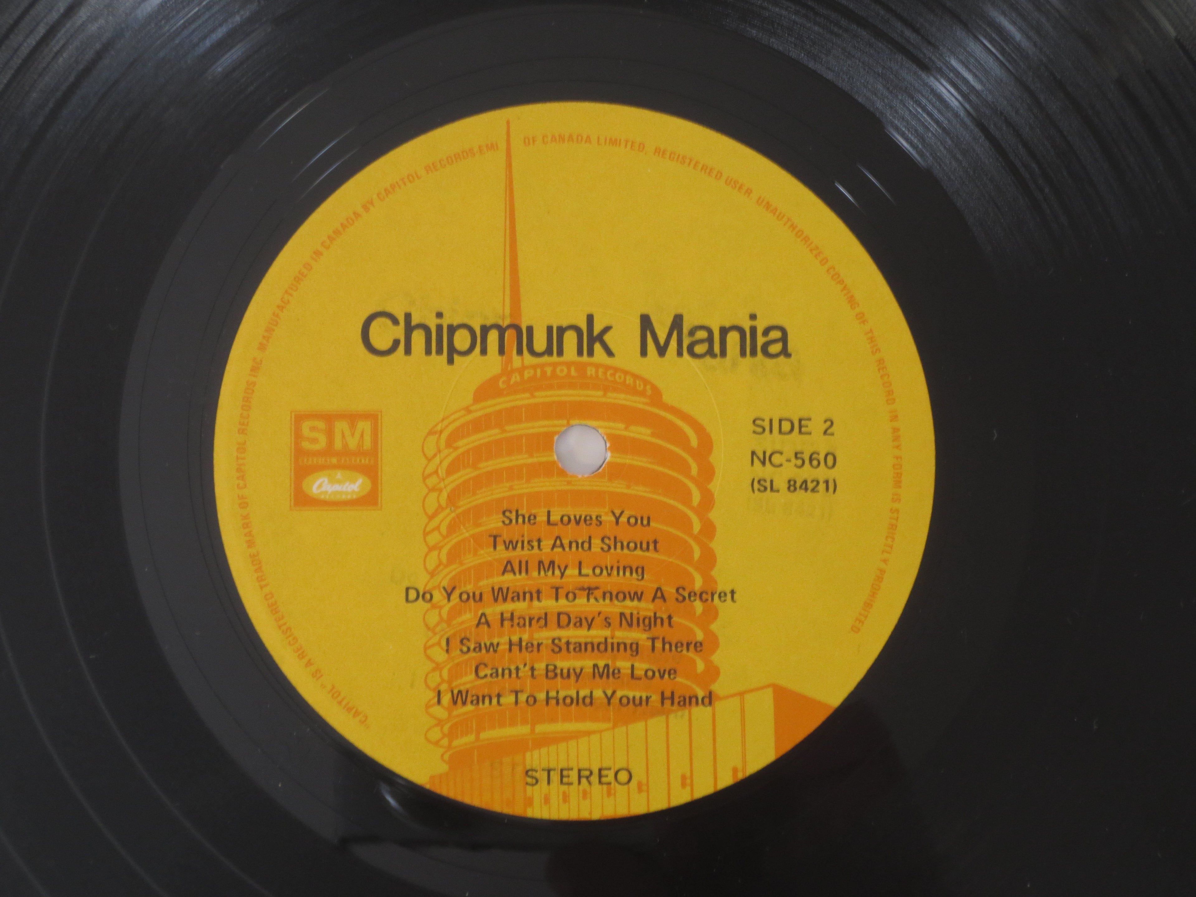 The CHIPMUNKS, Chipmunk Mania, Vintage Album, 1982 Record, Vinyl Lp