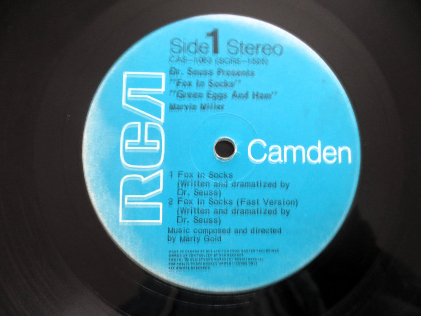 Dr. SEUSS, GREEN EGGS and Ham, Fox in Socks, 1965 Record, Vinyl Lp