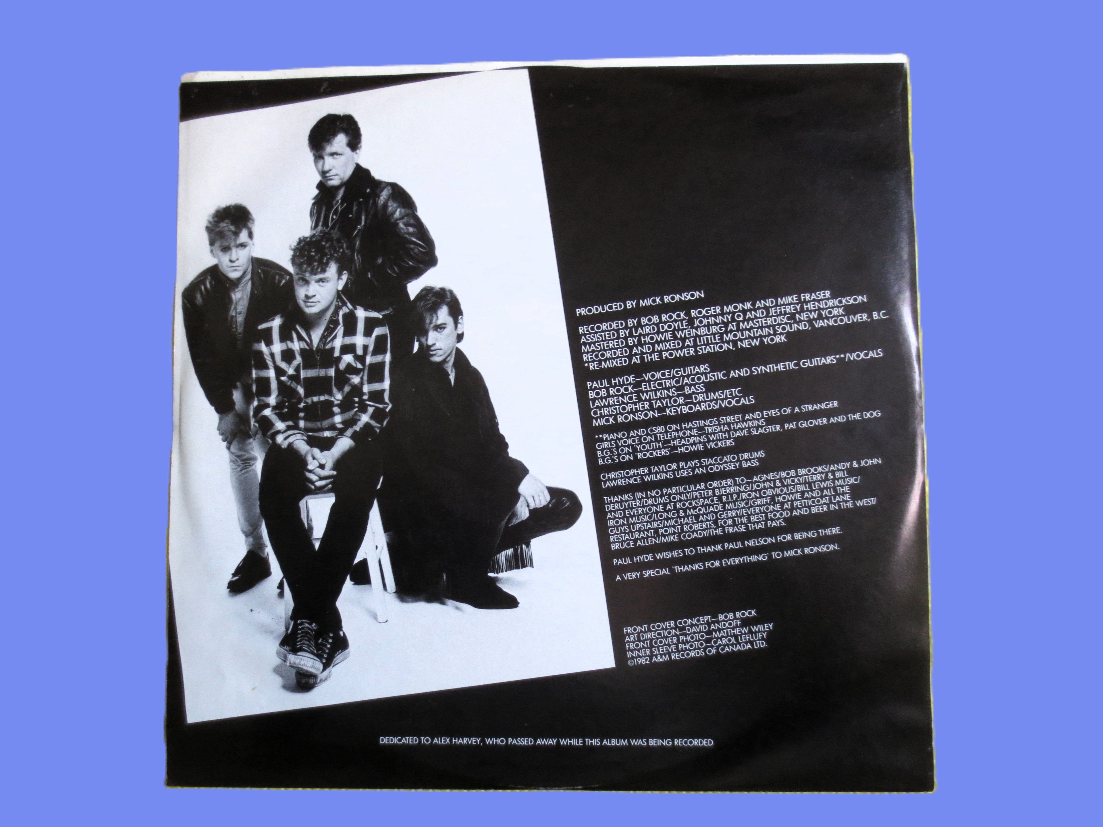 The PAYOLAS, No Stranger to Danger, Vintage Album, 1982 Record, Vinyl Lp