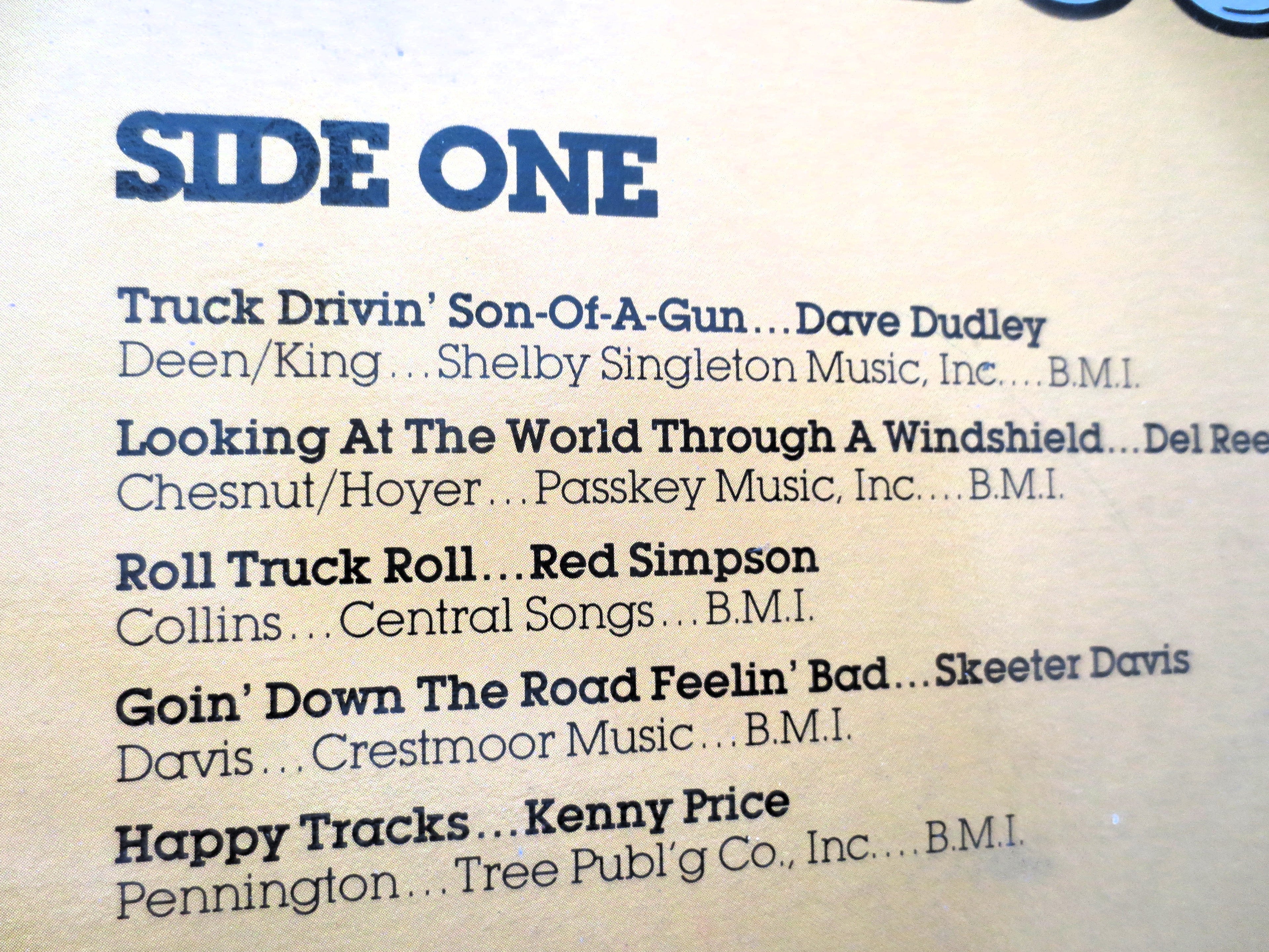 Truck Drivin’ Road Music (c.1975) Vinyl LP