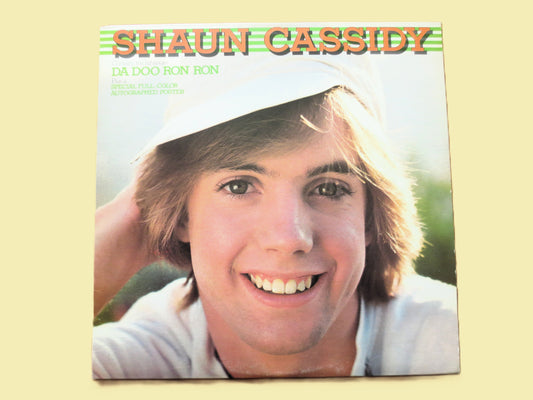 SHAUN CASSIDY, Da Doo Ron Ron, includes POSTER, Vintage Album, 1977 Record, Vinyl Lp