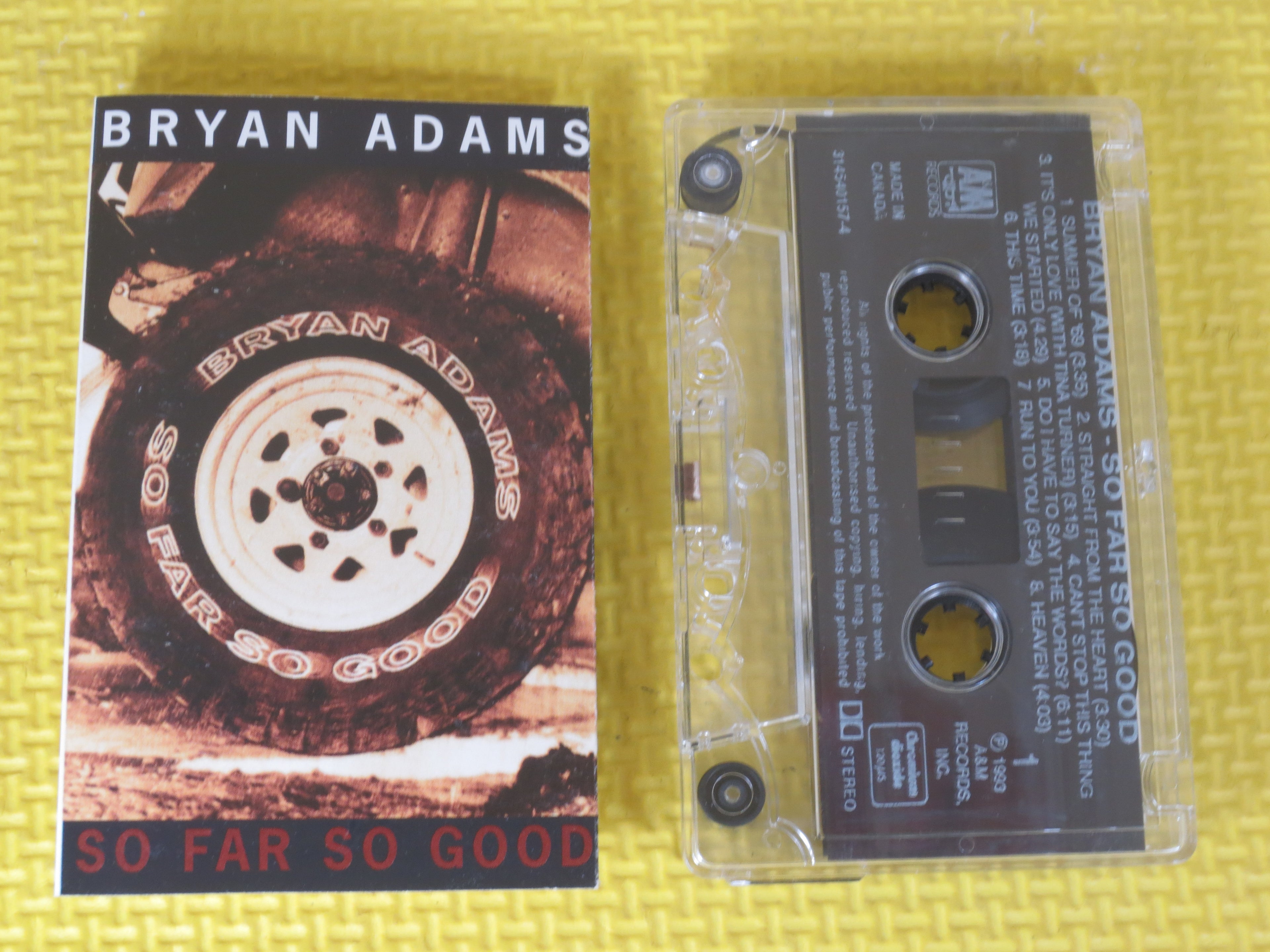 Bryan Adams – So Far So Good (1993) Cassette