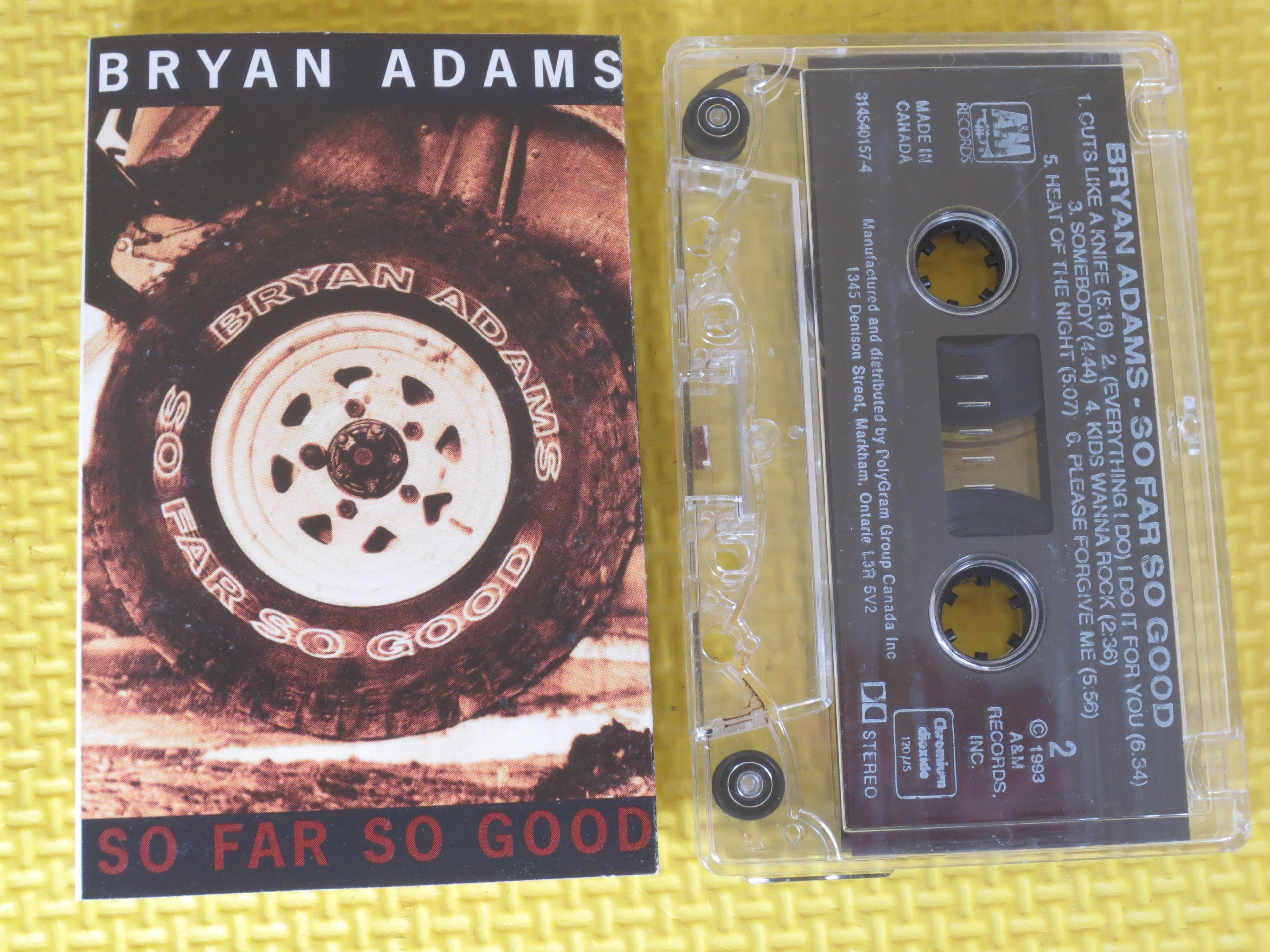Bryan Adams – So Far So Good (1993) Cassette