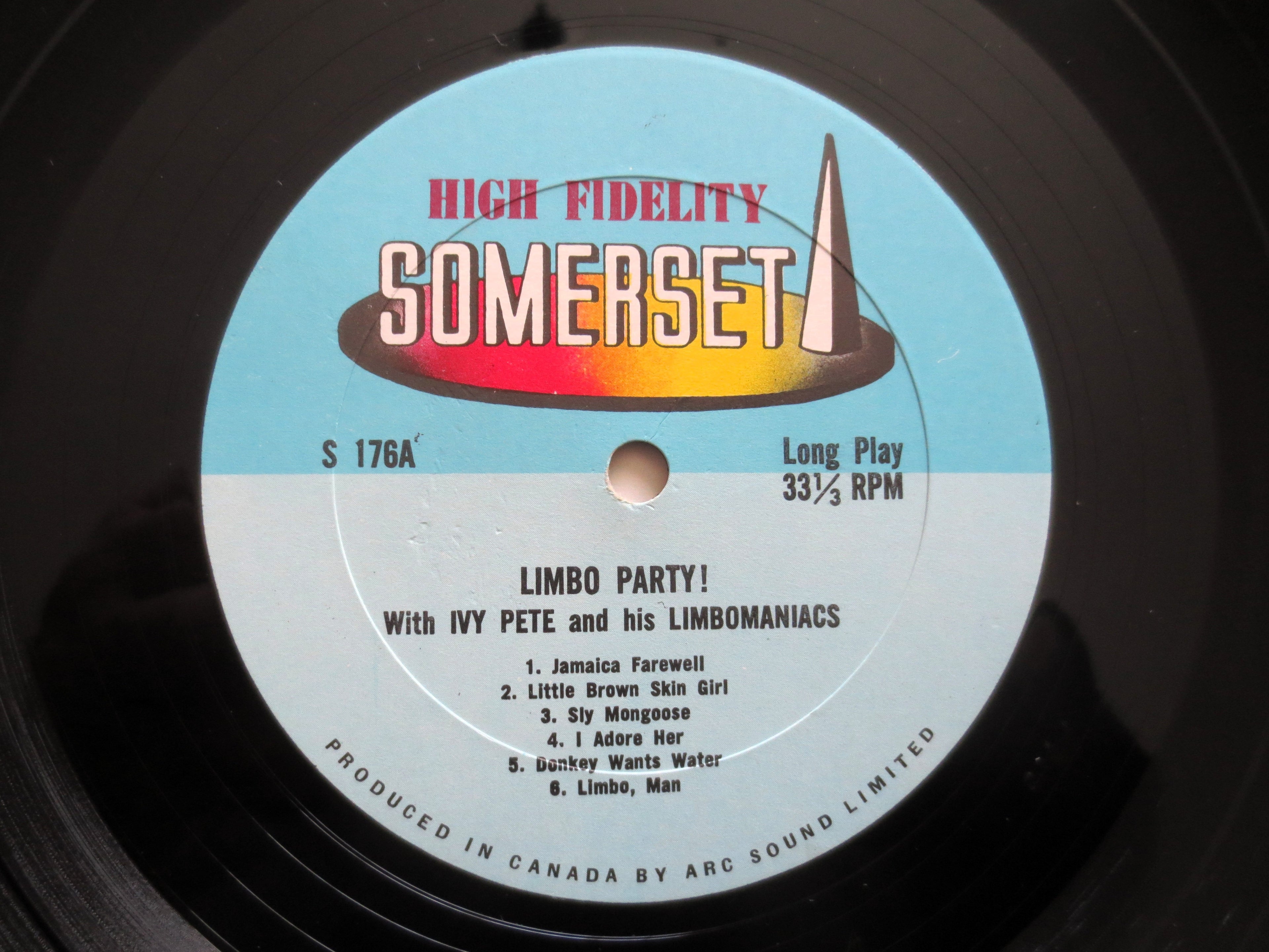 LIMBO PARTY, Ivy Pete and His Limbomaniacs, Vintage Album, 1967 Record, Vinyl Lp