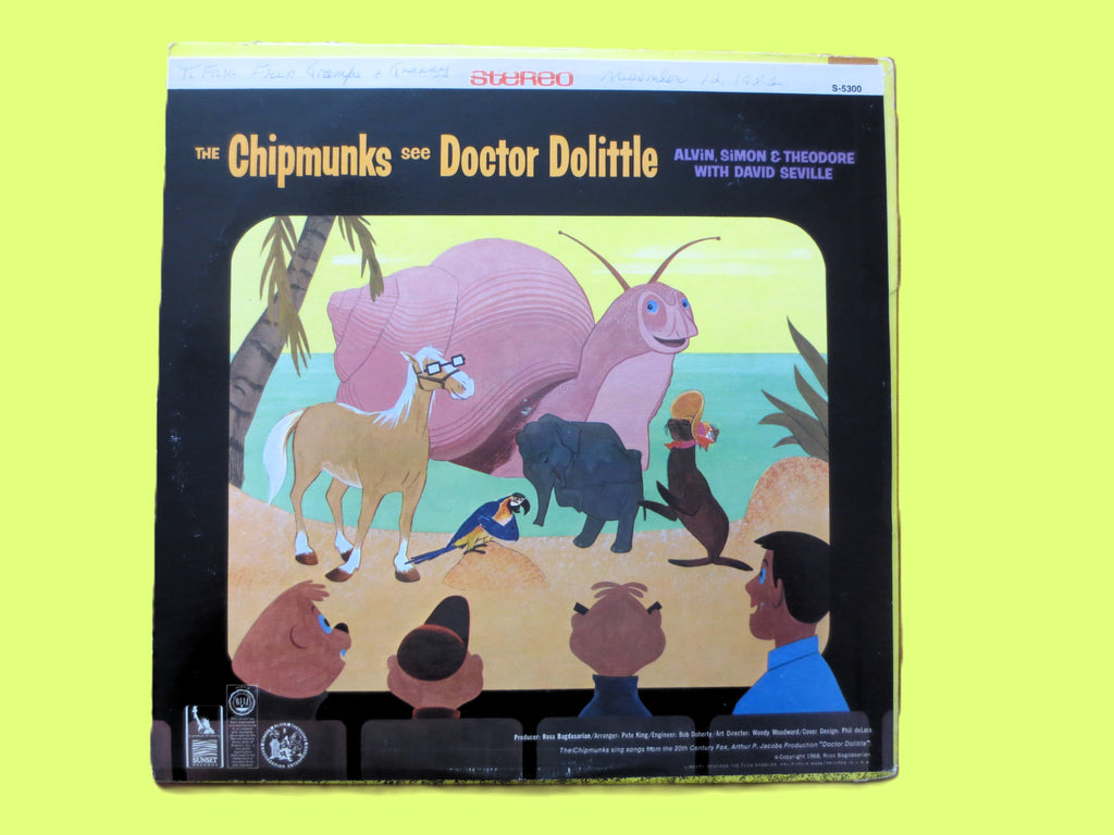 The Chipmunks – The Chipmunks See Doctor Dolittle (1968) Vinyl LP