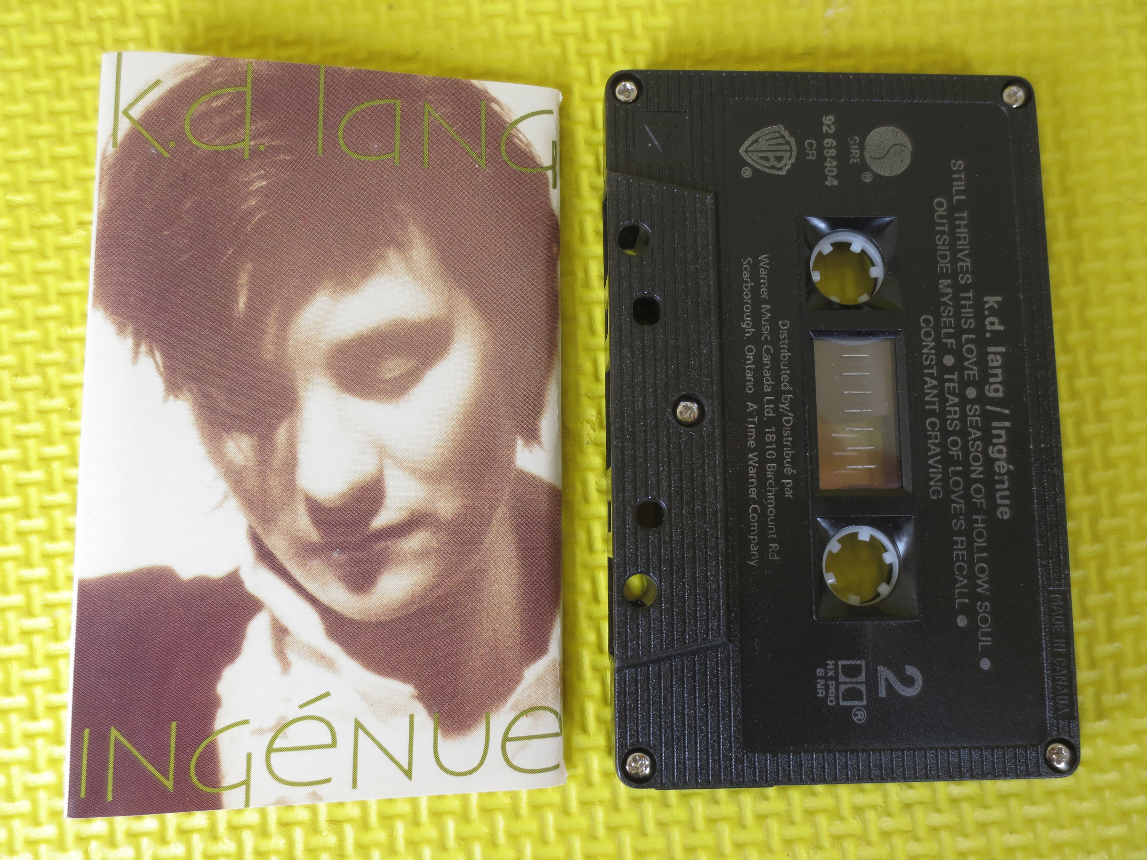 k.d. lang – Ingenue (1992) Cassette