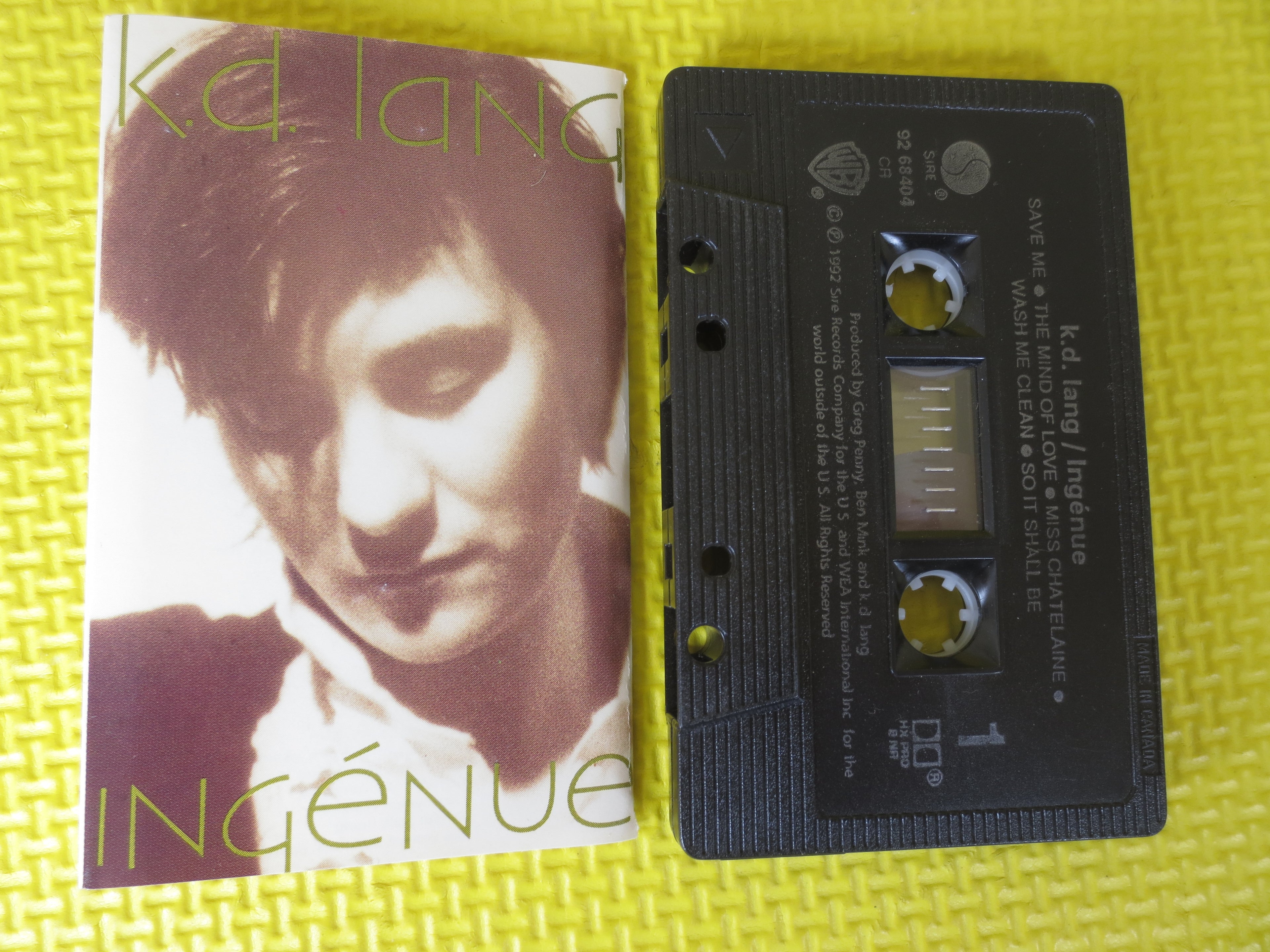 k.d. lang – Ingenue (1992) Cassette