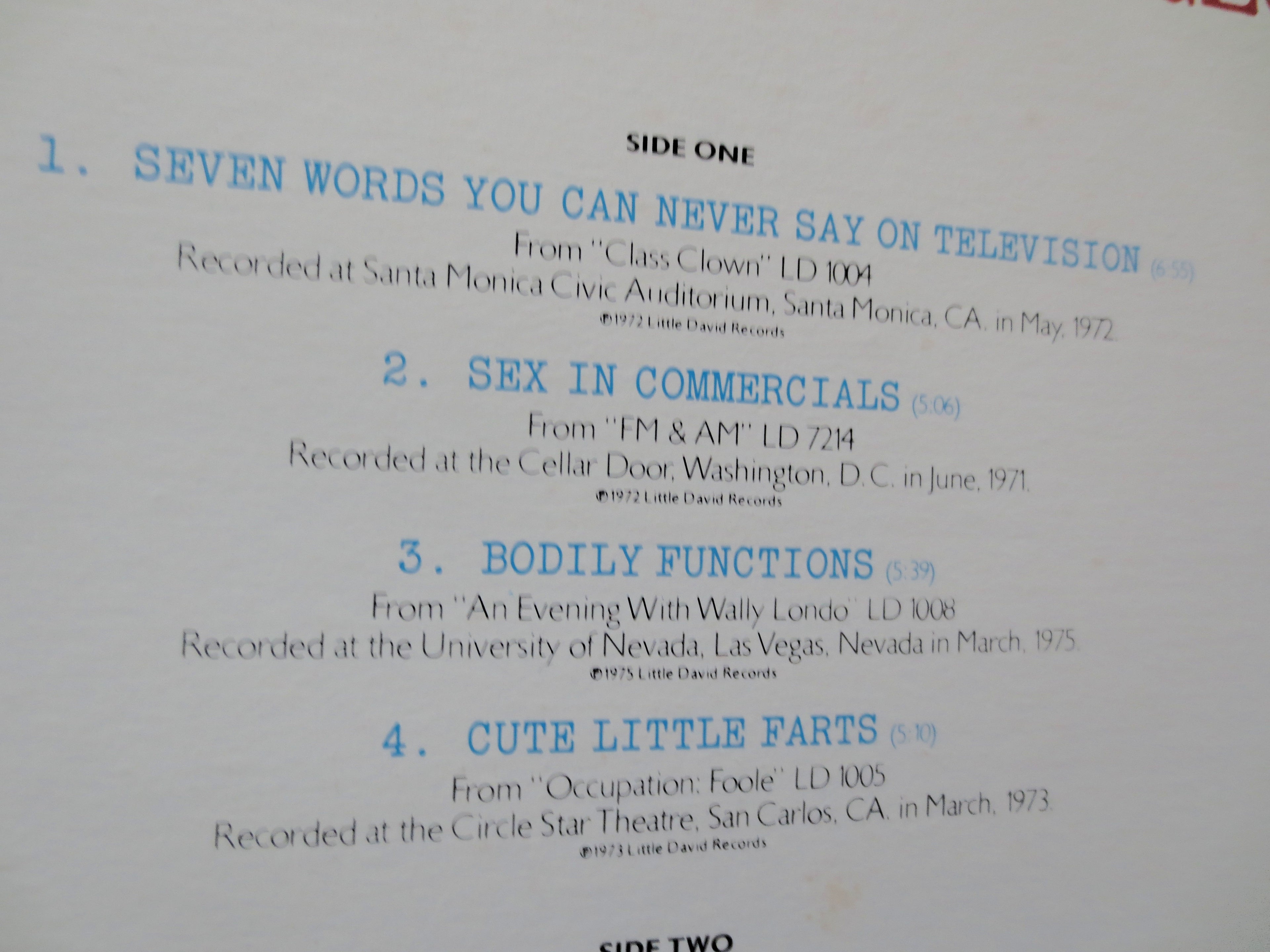 GEORGE CARLIN, Indecent Exposure, Vintage Comedy Lp, 1978 Record, Vinyl Album