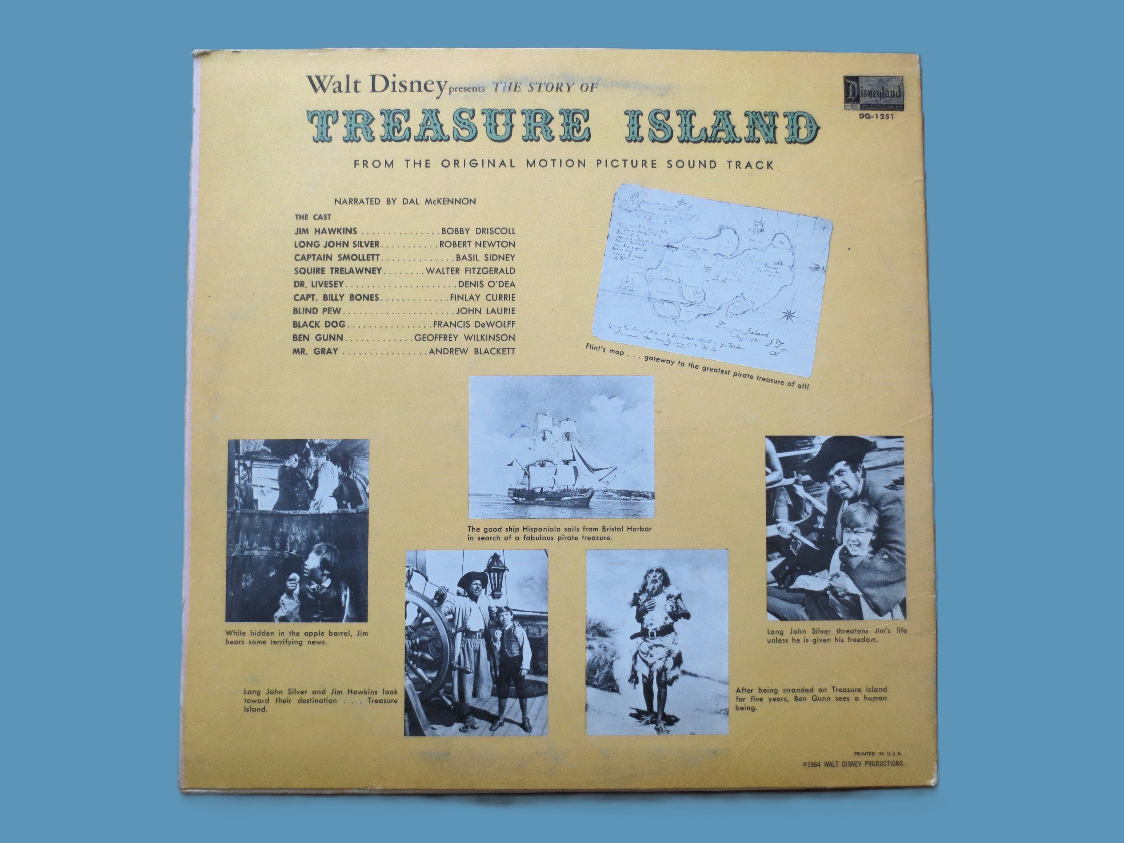 Treasure Island – Disneyland Records (1964) Vinyl LP