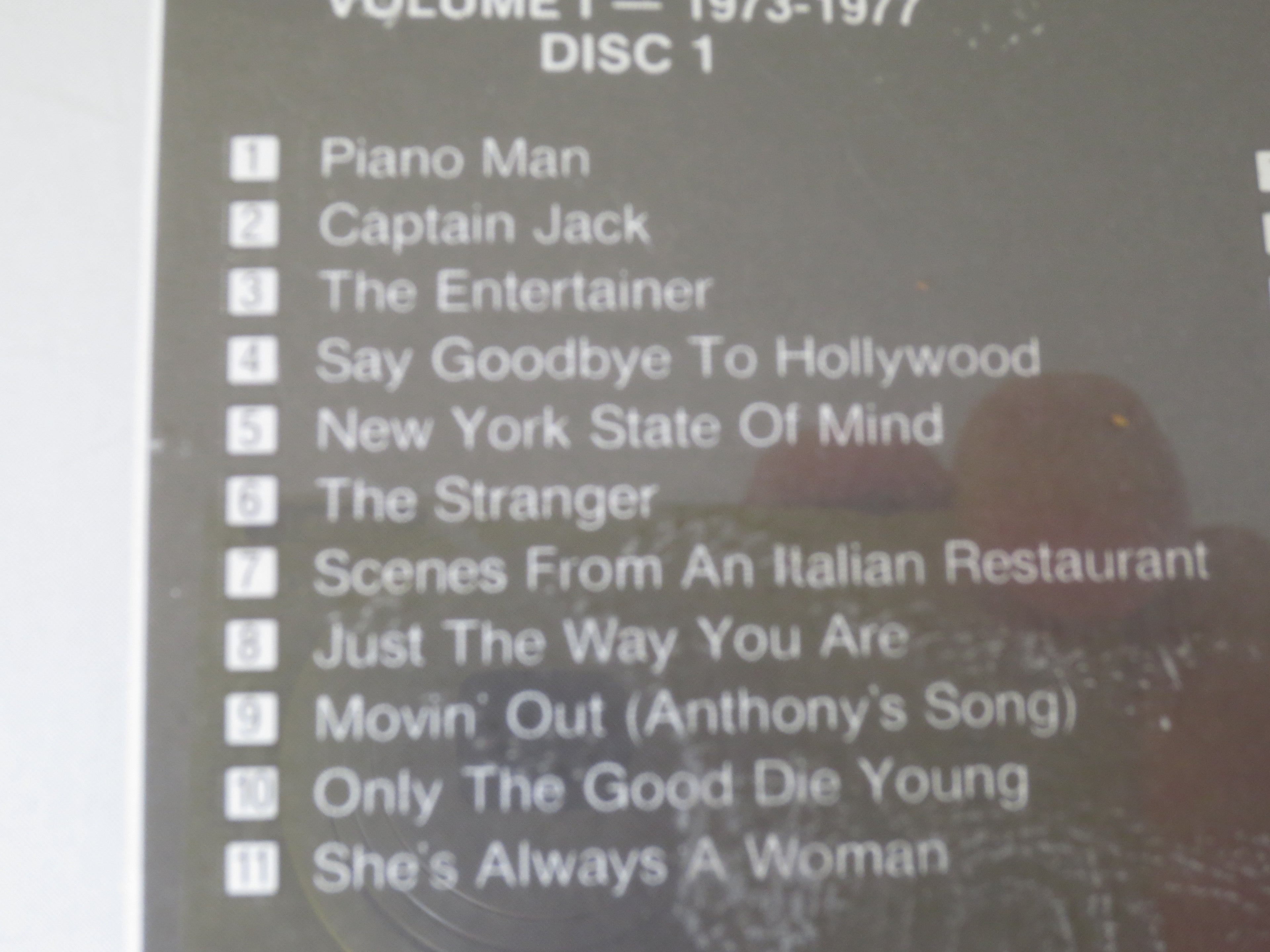 BILLY JOEL, Greatest Hits, Double Album, 1985 Compact Disc, Vintage Cd