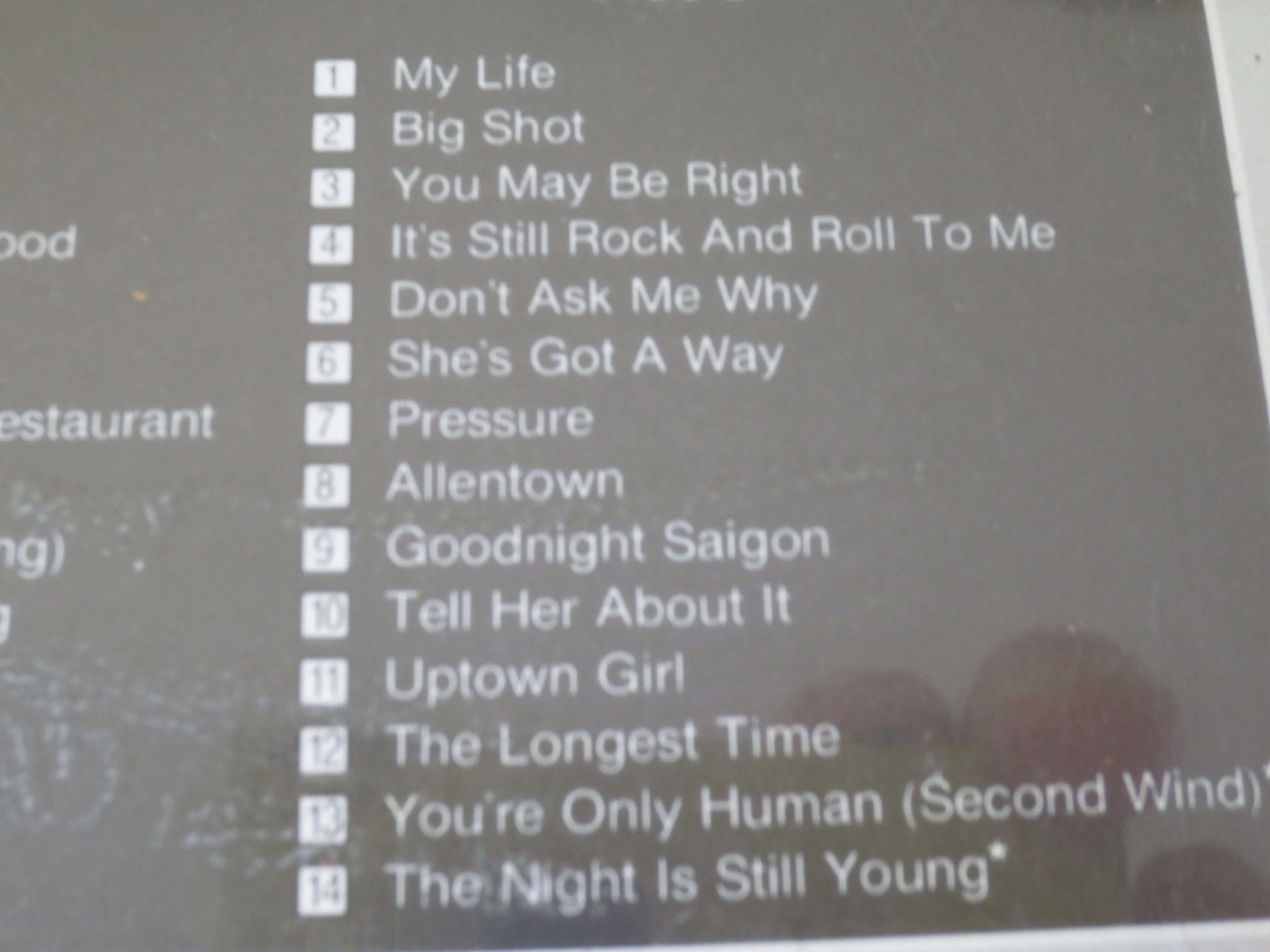 BILLY JOEL, Greatest Hits, Double Album, 1985 Compact Disc, Vintage Cd