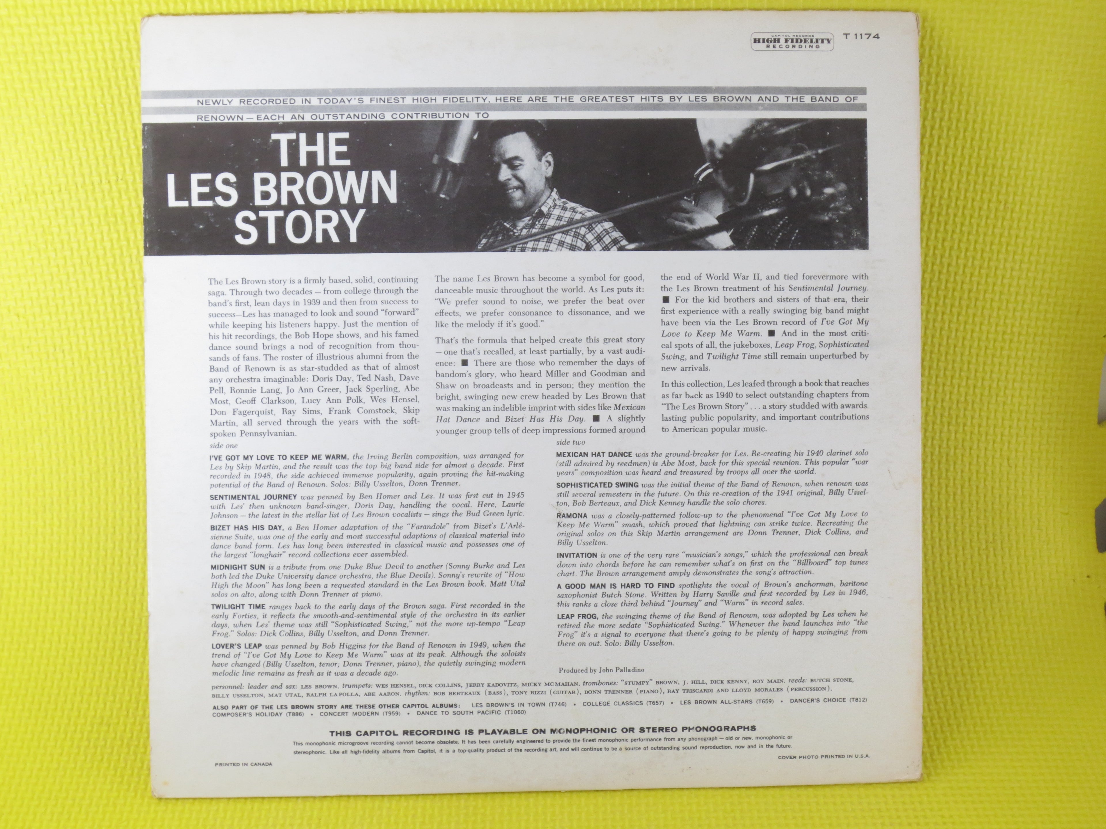 Les Brown & His Band of Renown – The Les Brown Story (1959) Vinyl LP