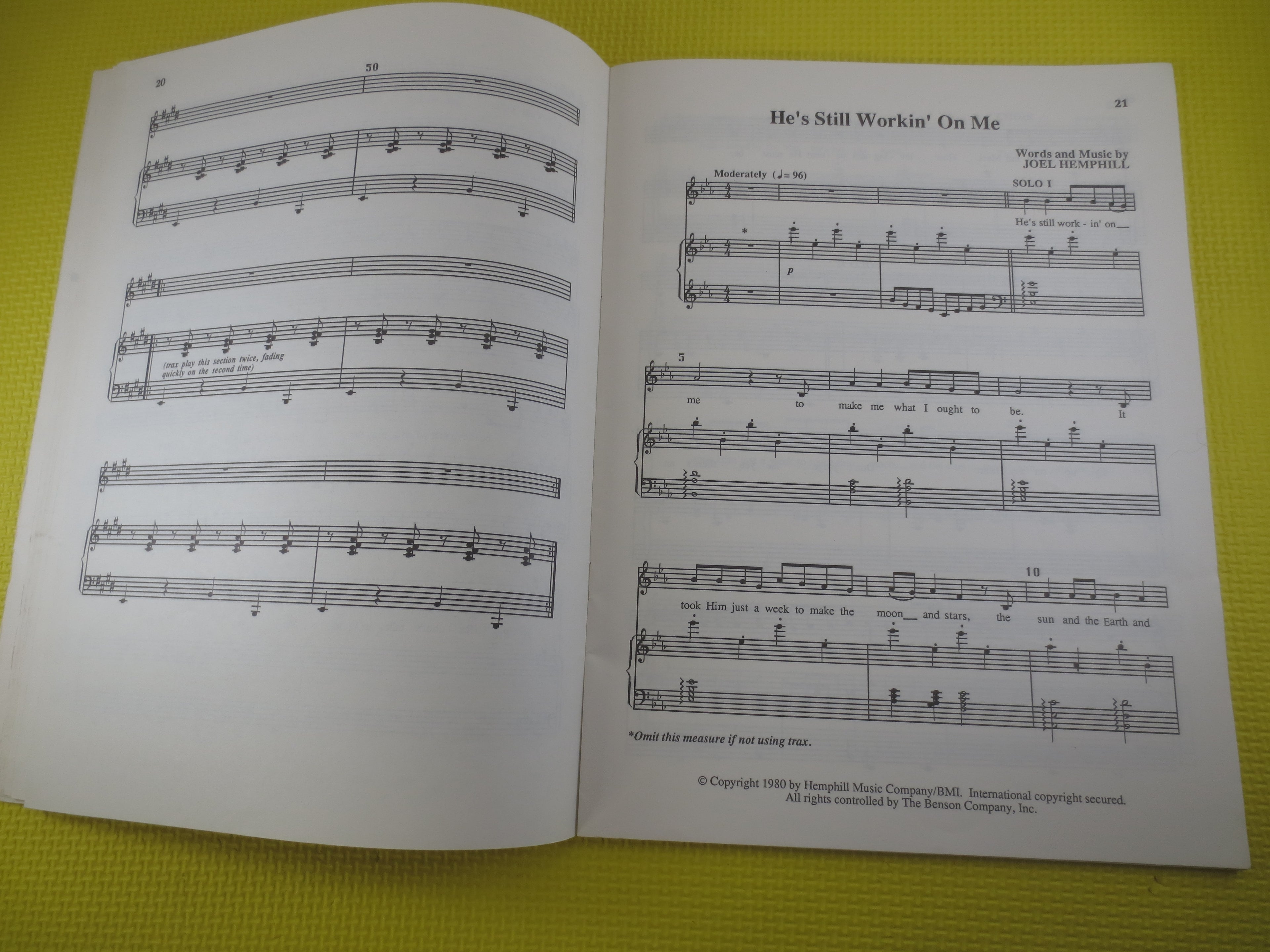 Sing-A-Song Along – Kids Sheet Music Book (1986)