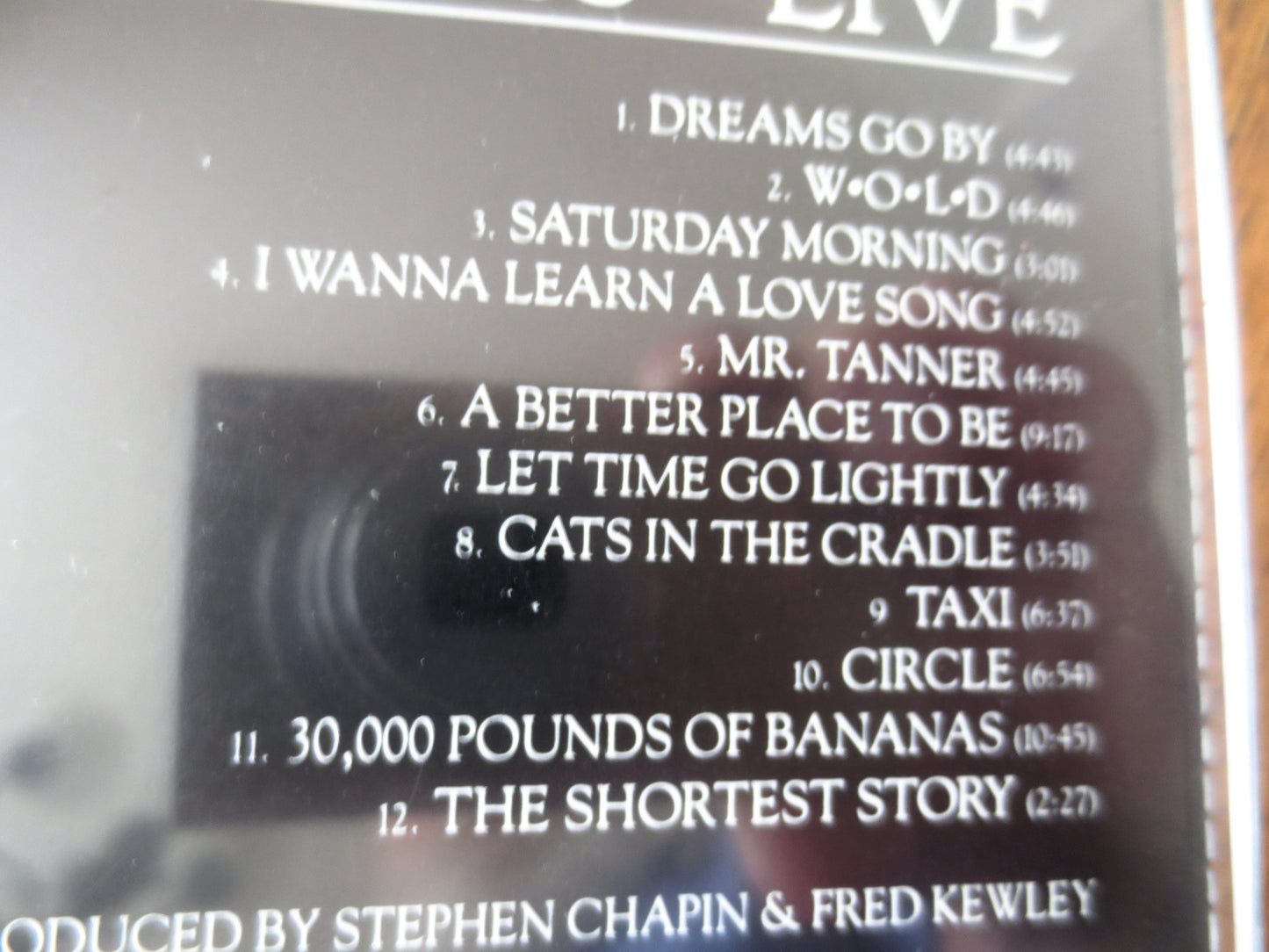 HARRY CHAPIN, Greatest Stories Live, 1985 Compact Disc, Vintage Cd