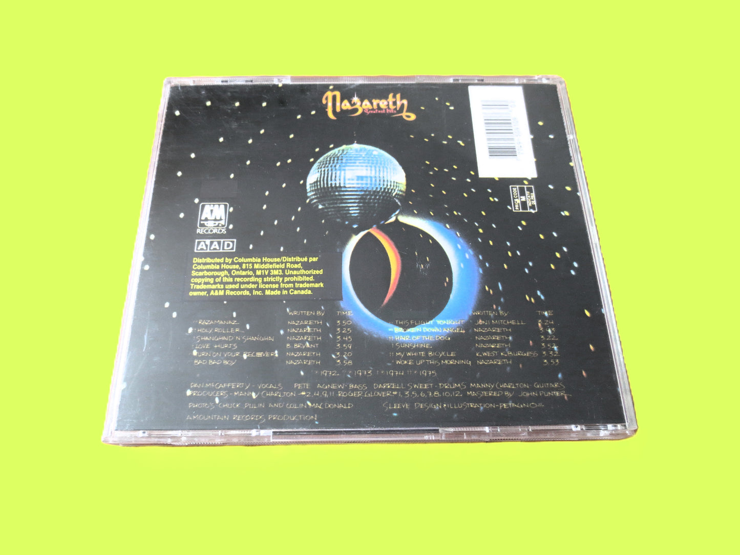 NAZARETH, Greatest Hits, 1985 Compact Disc, Vintage Cd