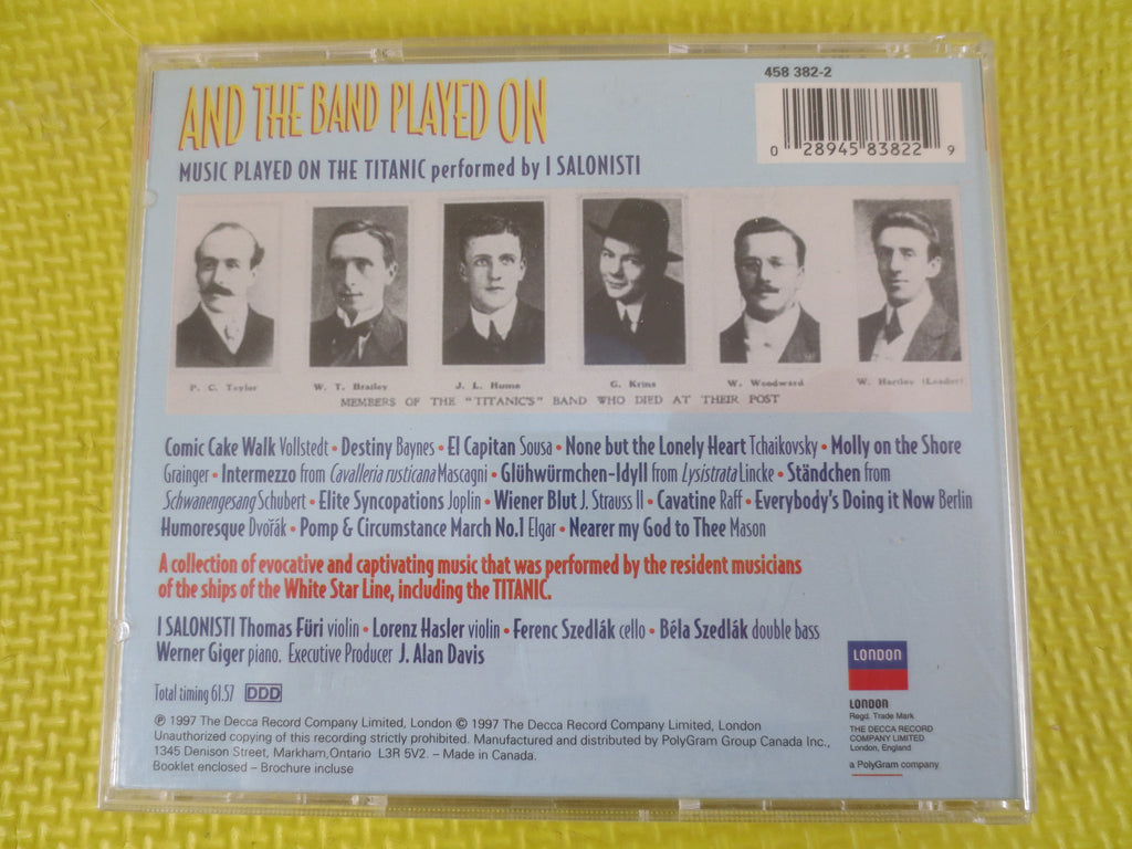 And the Band Played On – Music from the Titanic (1997) CD