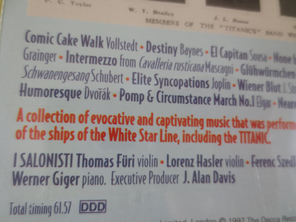 And the Band Played On – Music from the Titanic (1997) CD