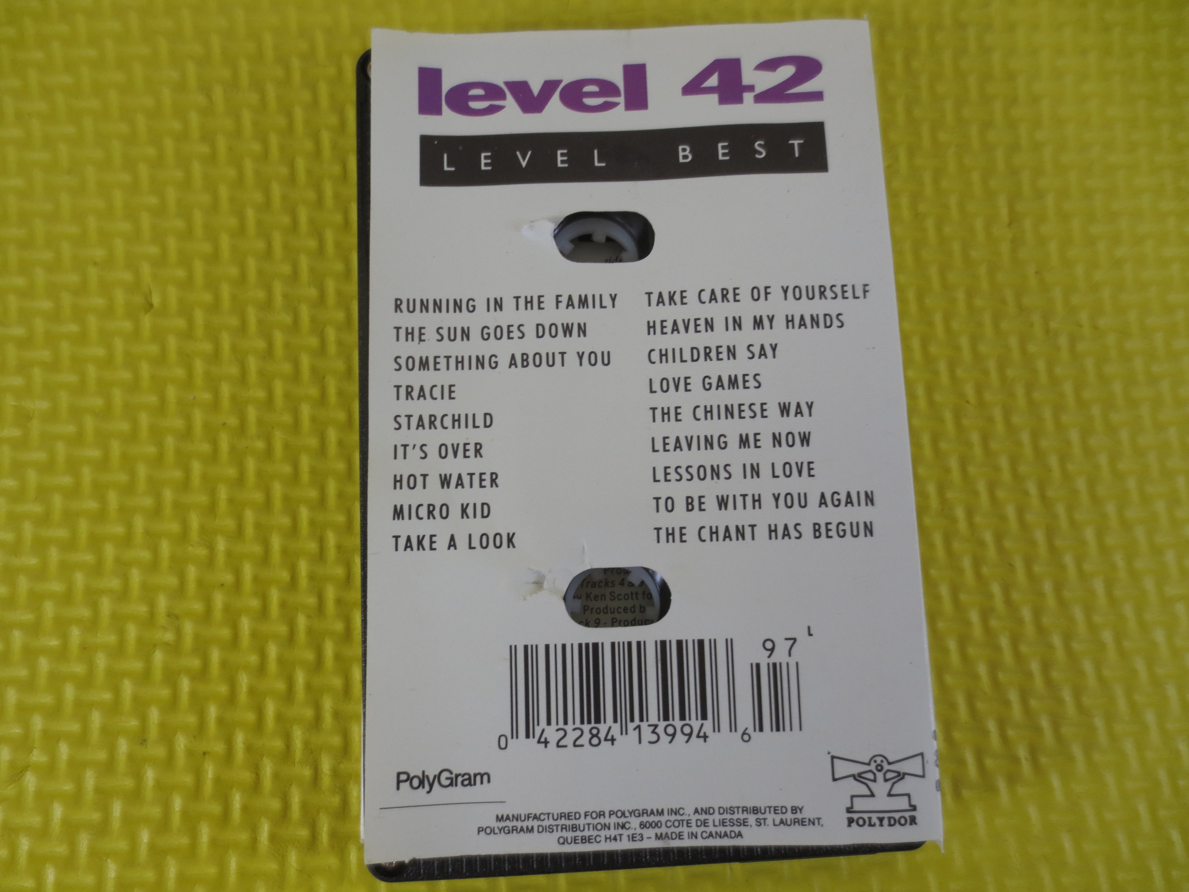 Level 42 – Level Best (1989) Cassette