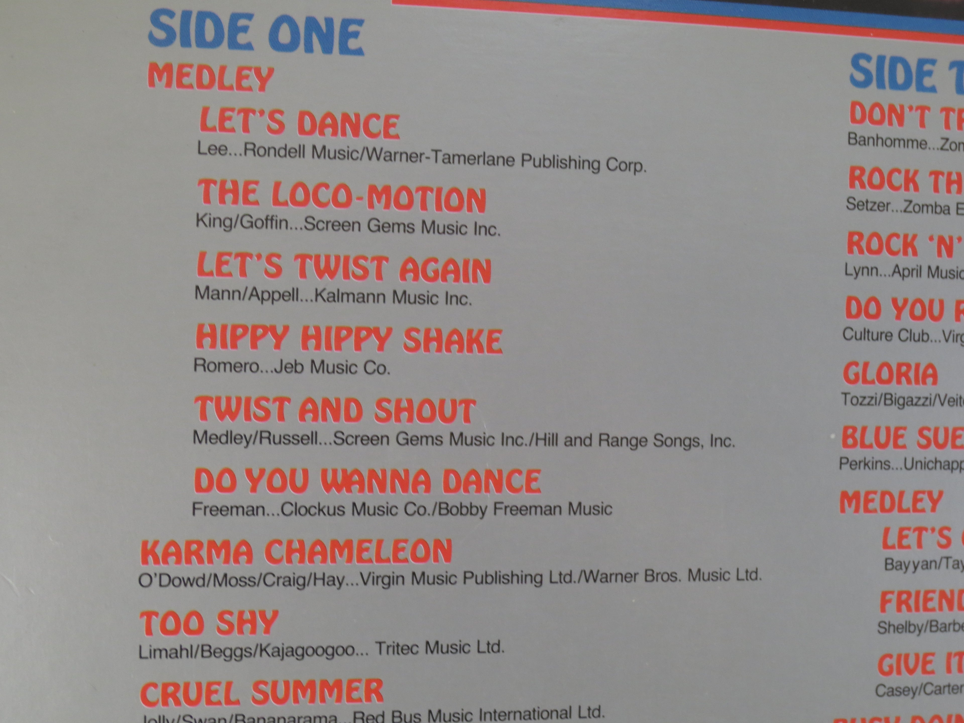 Mini-Pops – Let's Dance Volume III (1985) K-Tel Vinyl LP