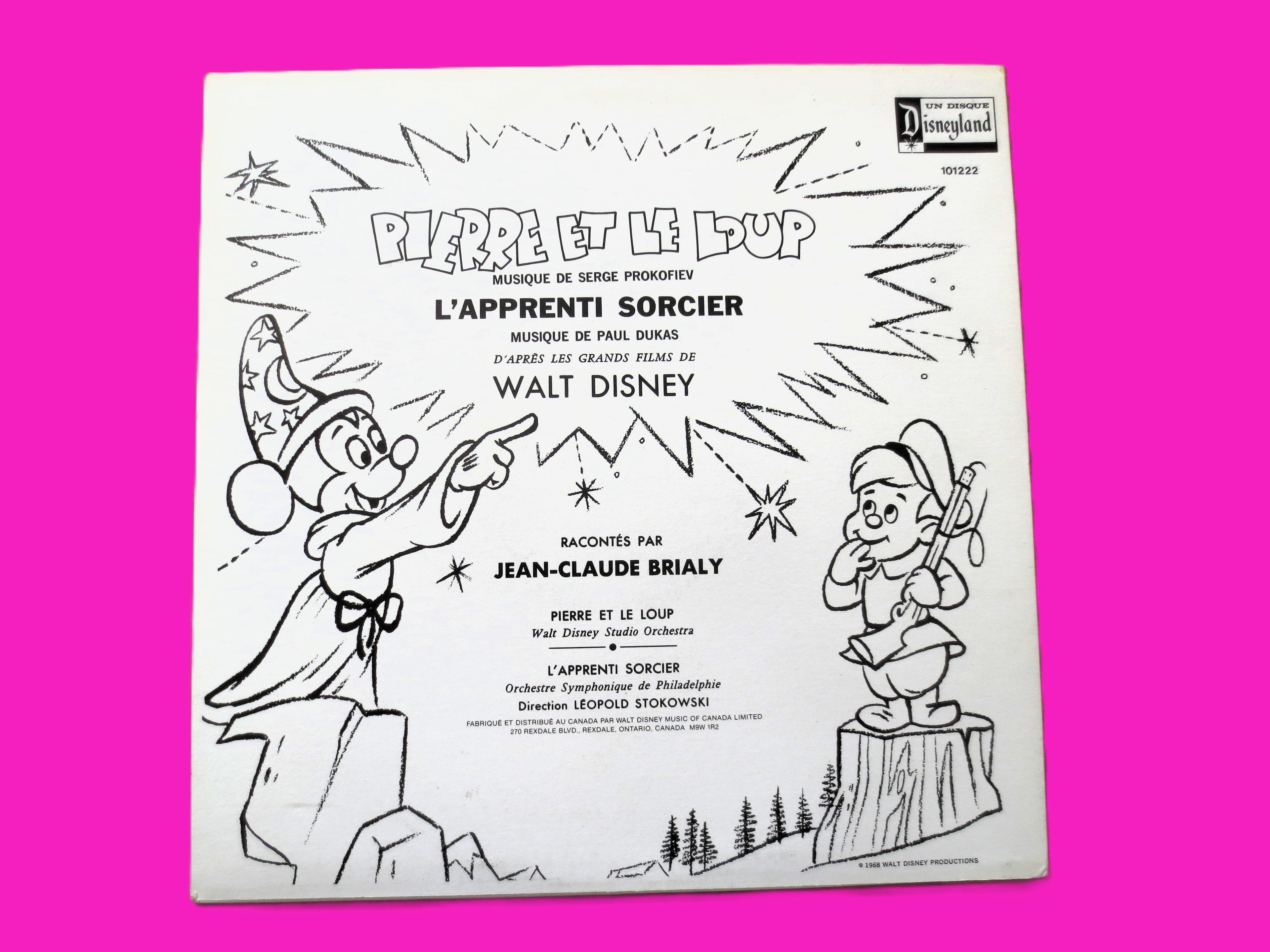 Pierre Et Le Loup / L'apprenti Sorcier, Vintage FRENCH Copy, 1968 Record, Vinyl Lp