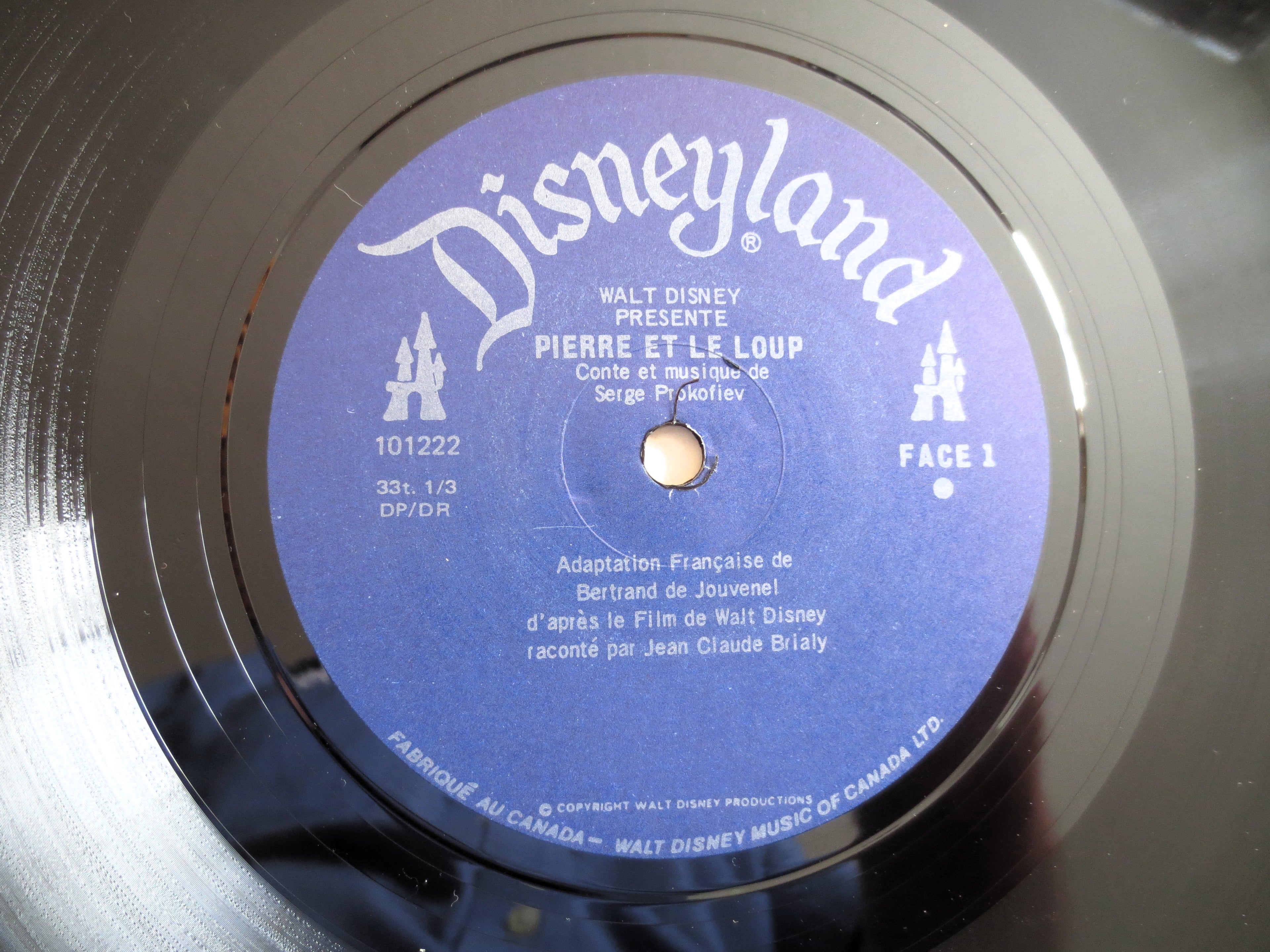 Pierre Et Le Loup / L'apprenti Sorcier, Vintage FRENCH Copy, 1968 Record, Vinyl Lp