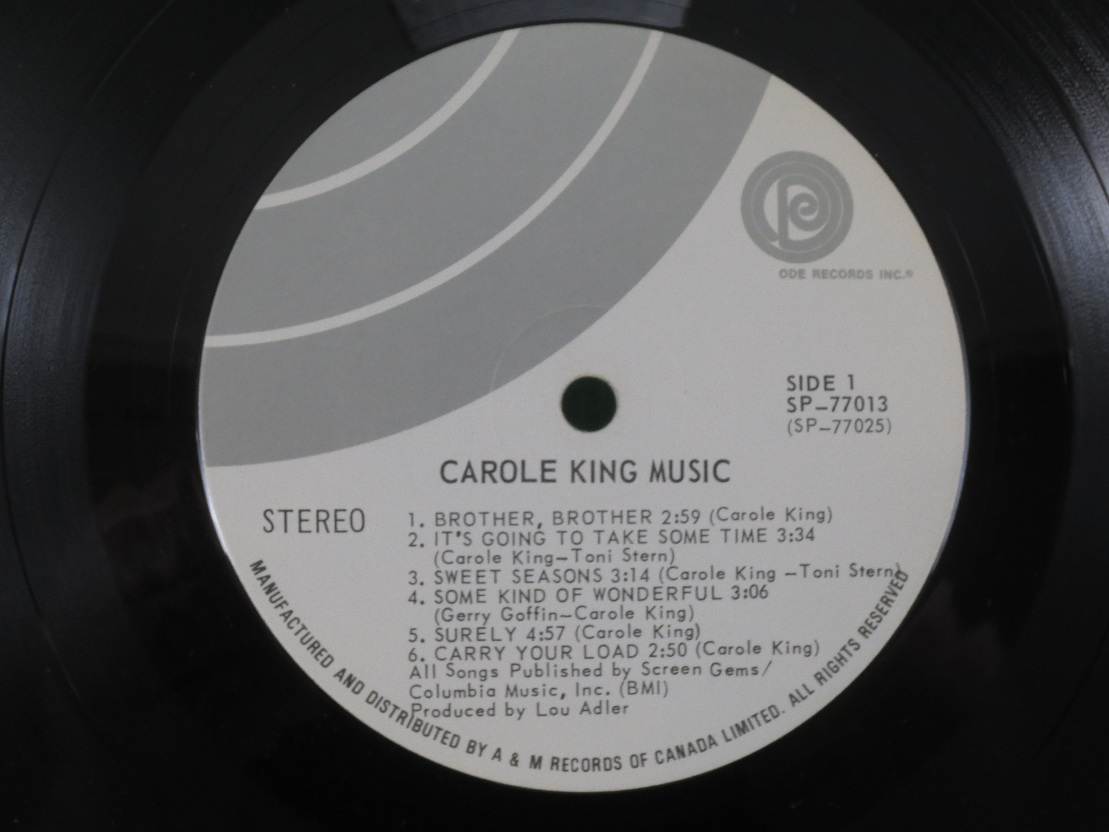 Carole King – Music (1971) Vinyl LP