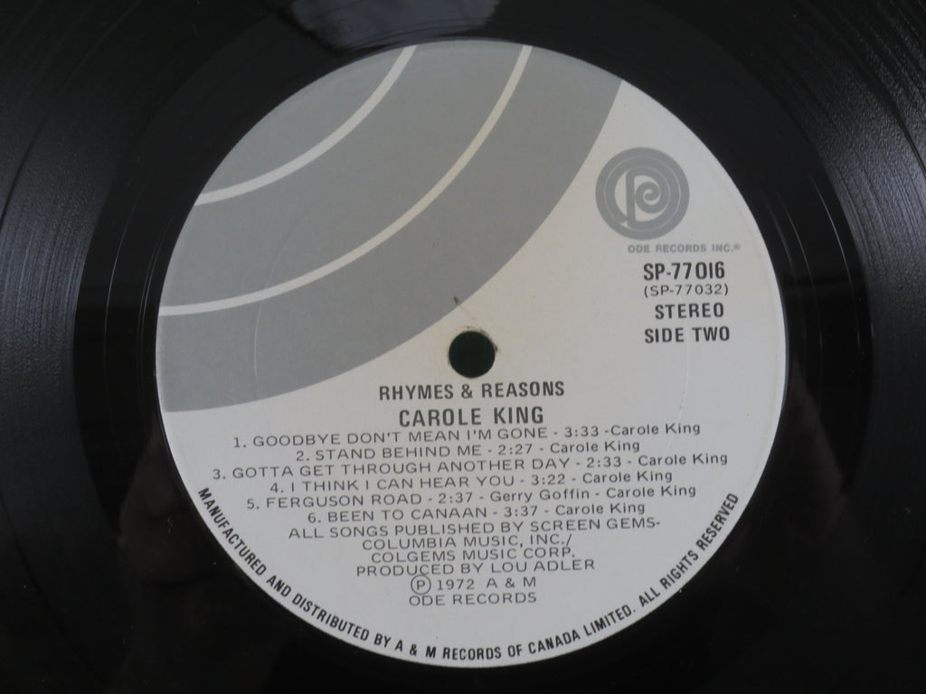 Carole King – Rhymes & Reasons (1972) Vinyl LP