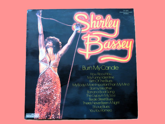SHIRLEY BASSEY, Burn My Candle, Vintage Album, 1976 Record, Vinyl Lp