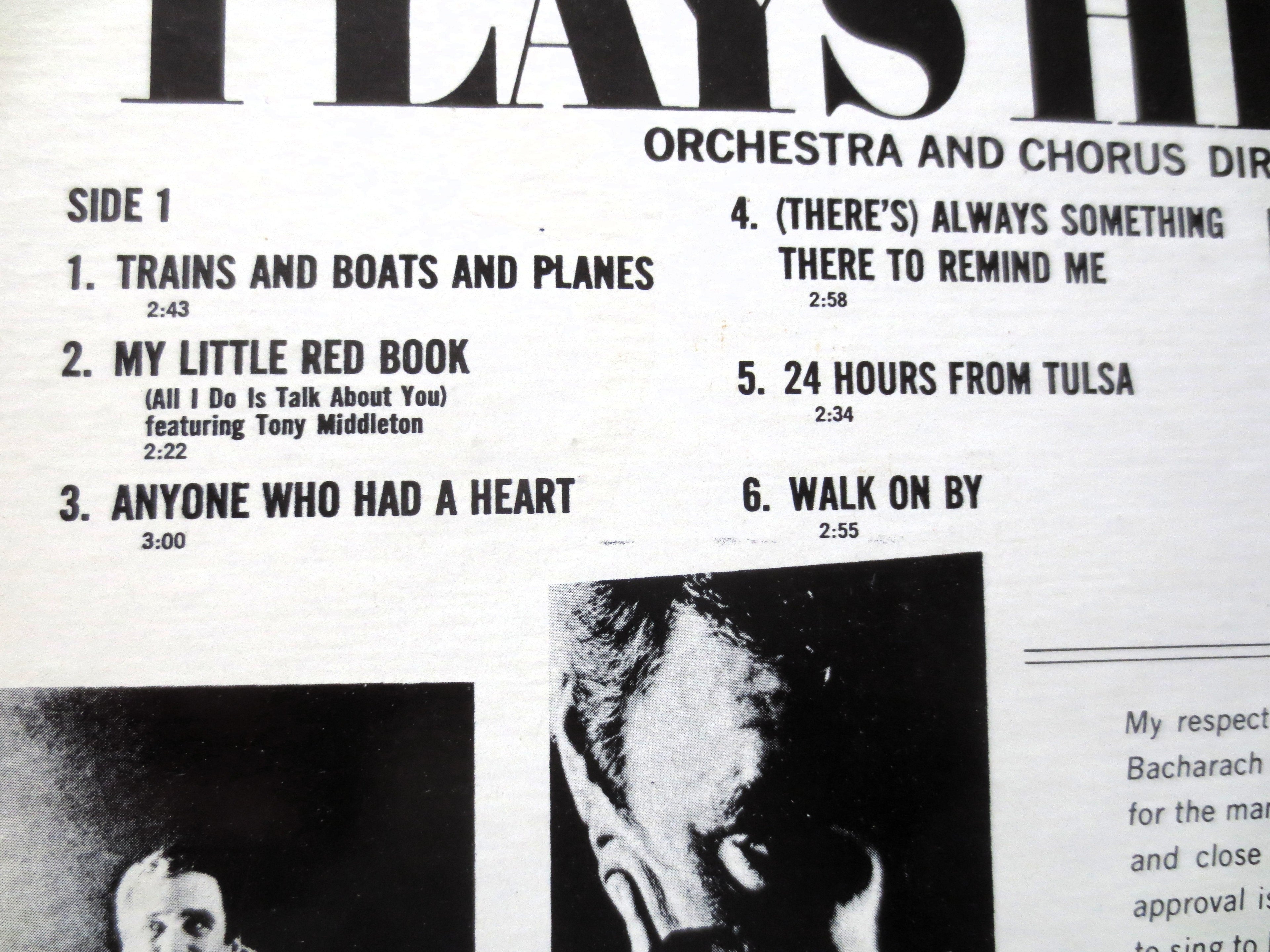 Burt Bacharach – Plays His Hits (1973) Vinyl LP