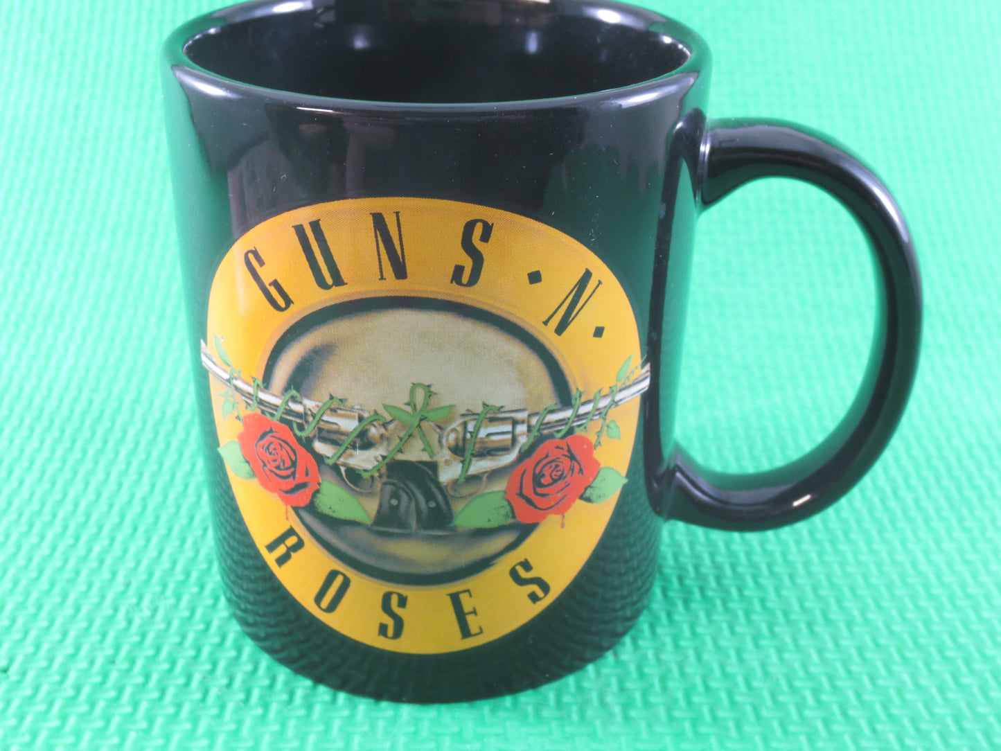 GUNS and ROSES, G N' R MUG, Guns 'n Roses Lp, Guns 'N Roses Cd, Guns 'N Roses Cup, Vintage Compact Disc, Cd, 1988 Compact Disc