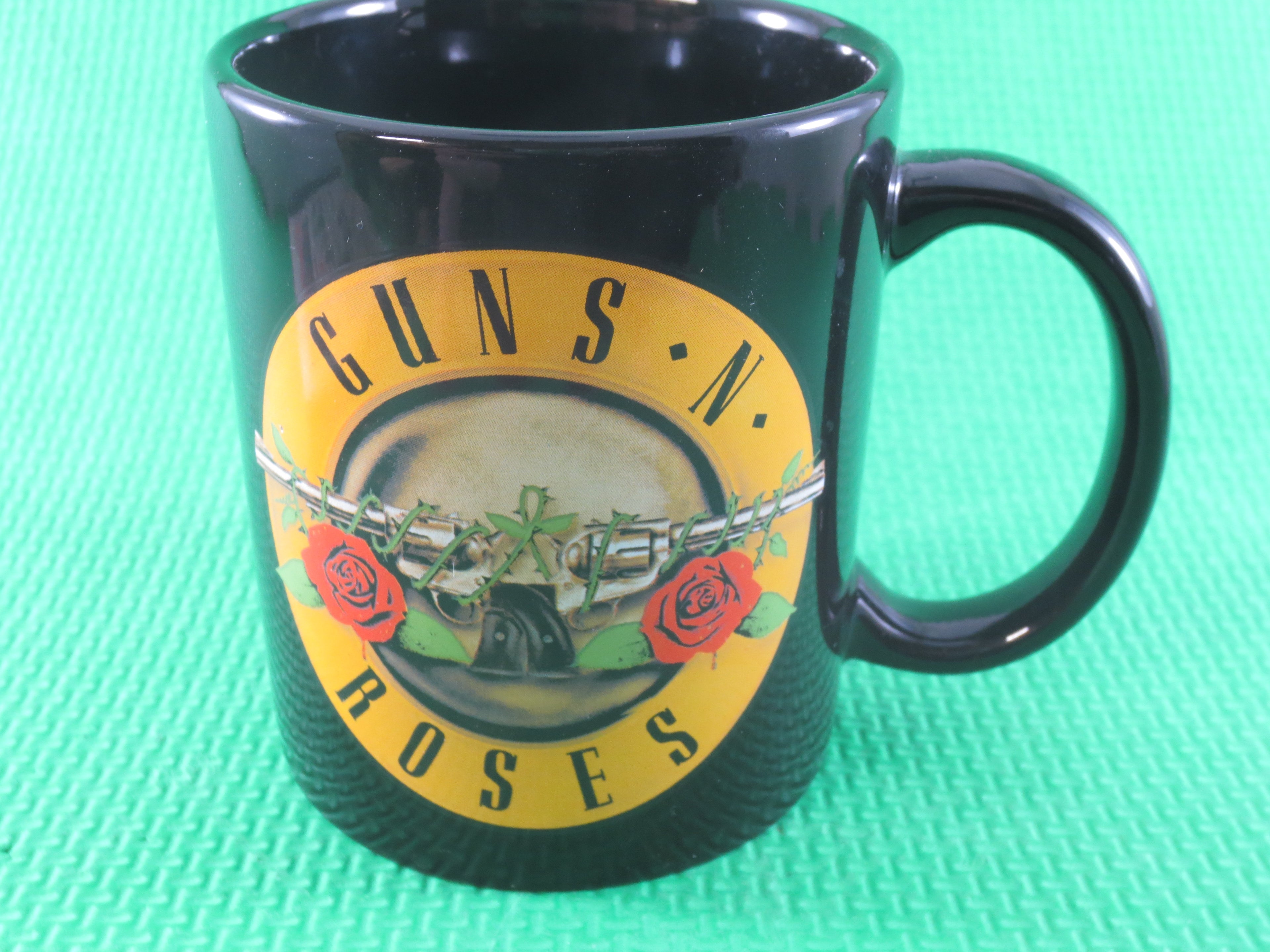 GUNS and ROSES, G N' R MUG, Guns 'n Roses Lp, Guns 'N Roses Cd, Guns 'N Roses Cup, Vintage Compact Disc, Cd, 1988 Compact Disc