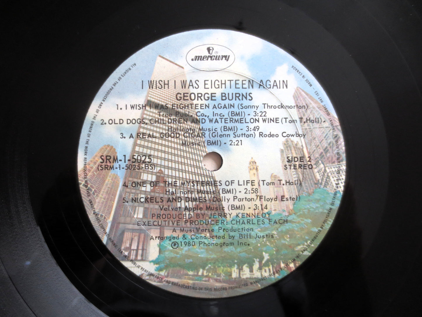 GEORGE BURNS, I Wish I was Eighteen Again, Comedy Album, 1980 Record, Vinyl Lp