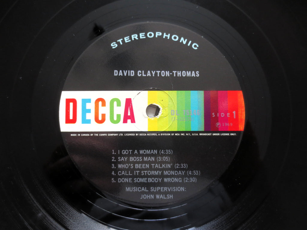 David Clayton-Thomas – David Clayton-Thomas (1969) Vinyl LP