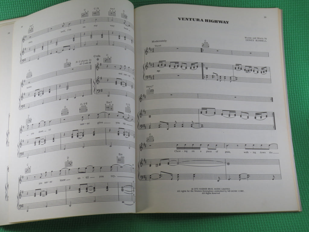 America – Greatest Hits Sheet Music Book