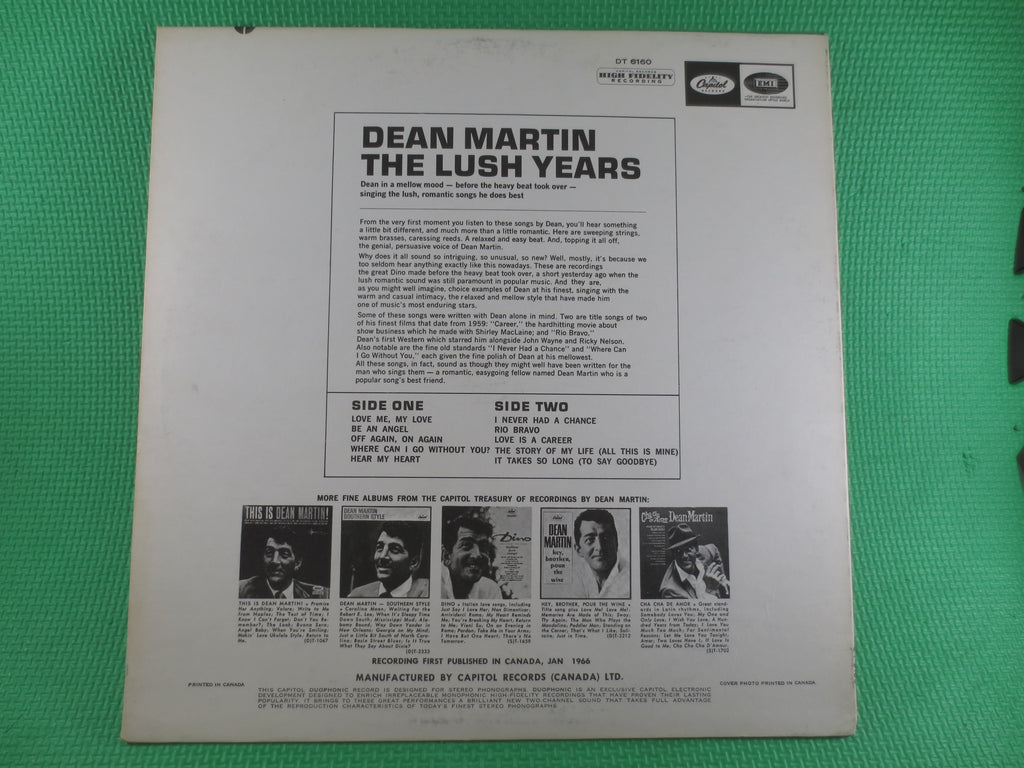 Dean Martin – The Lush Years (1965) Vinyl LP