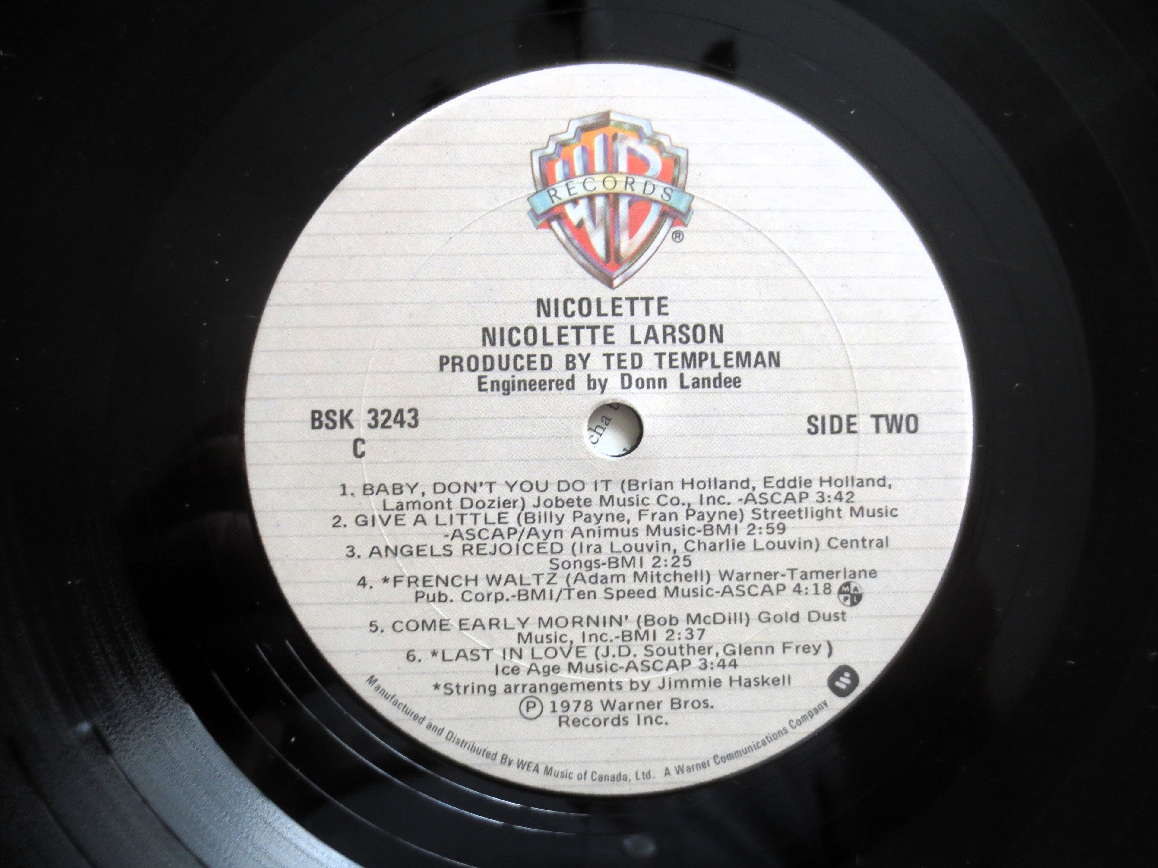 Nicolette Larson – Nicolette (1978) Vinyl LP