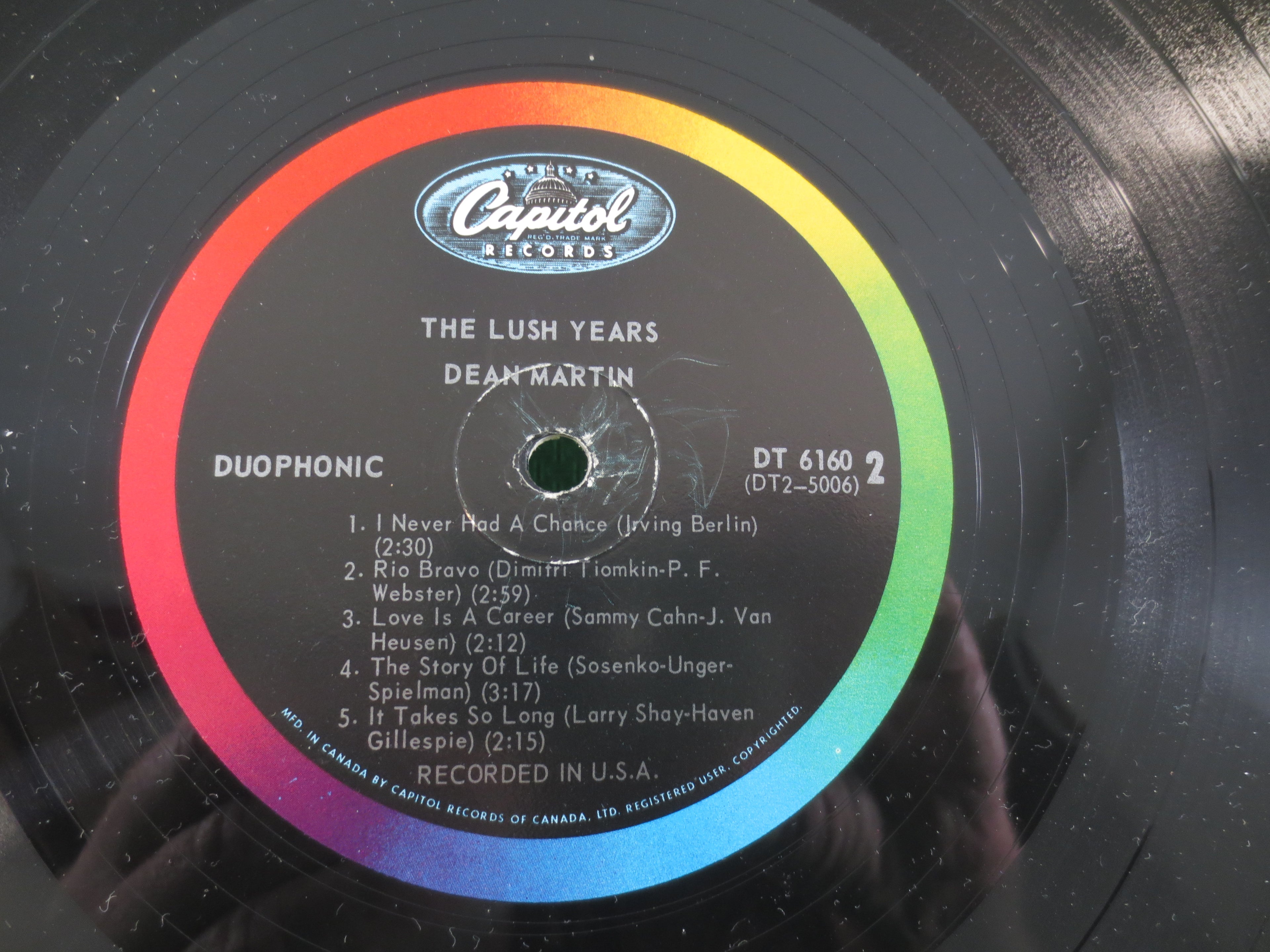 Dean Martin – The Lush Years (1965) Vinyl LP