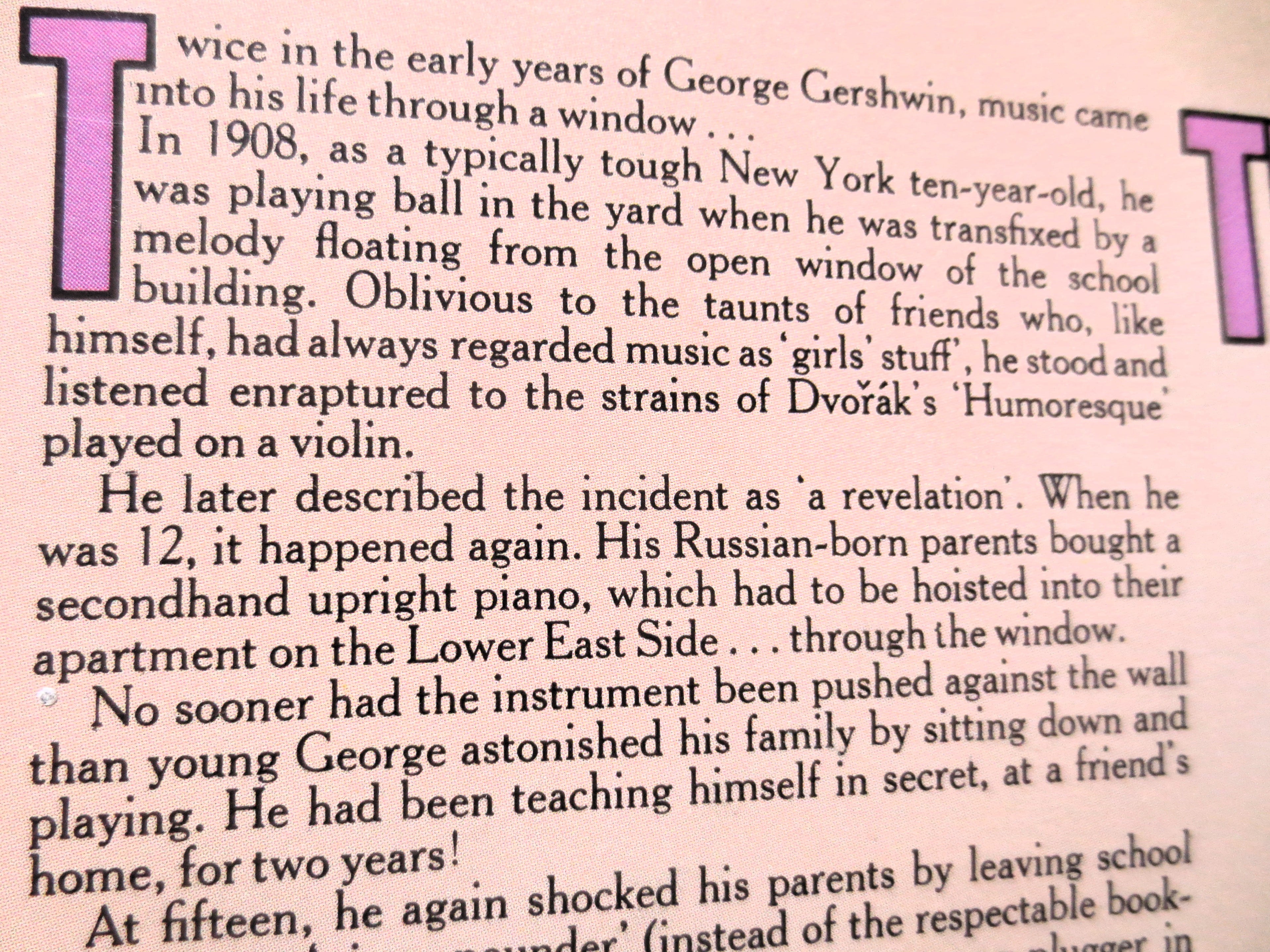 George Gershwin – The Genius of Gershwin (c.1975) Vinyl LP