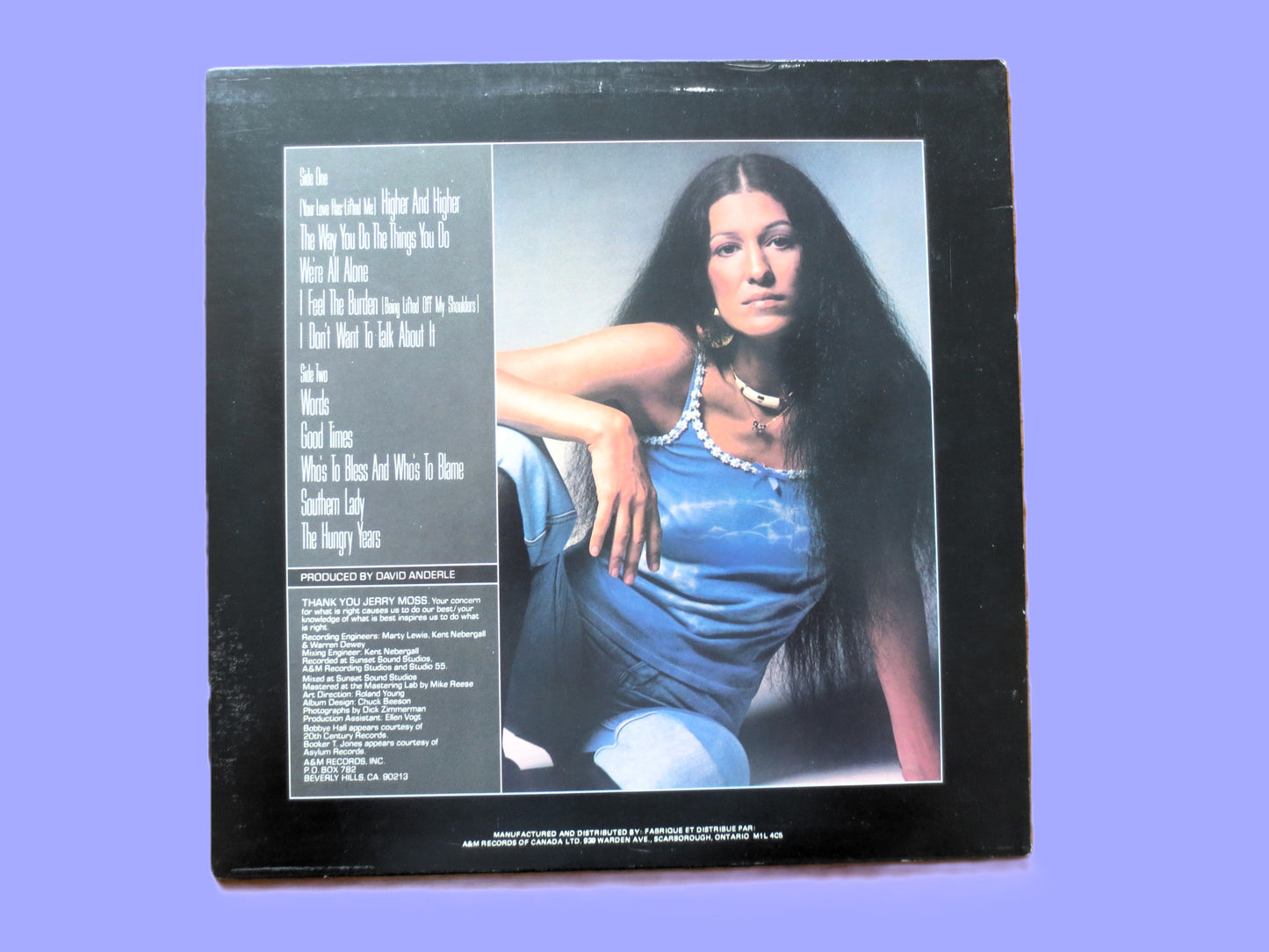 RITA COOLIDGE, ANYTIME Anywhere, Country Album, 1977 Record, Vinyl Lp
