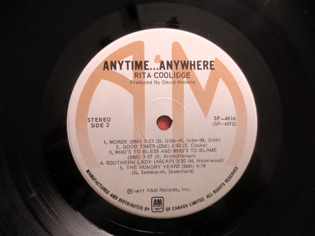 Rita Coolidge – Anytime, Anywhere (1977) Vinyl LP