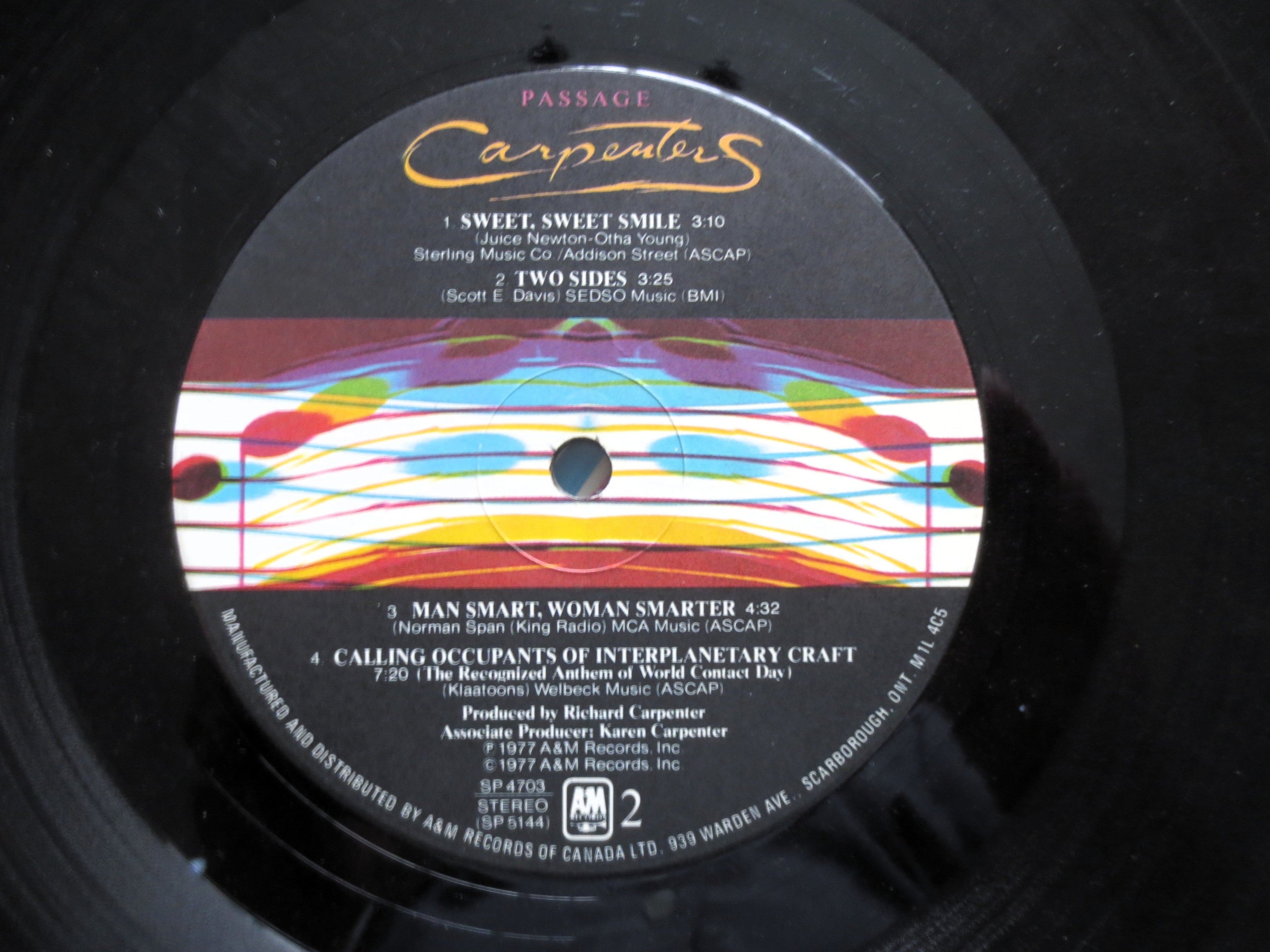 The Carpenters – Passage (1977) Vinyl LP