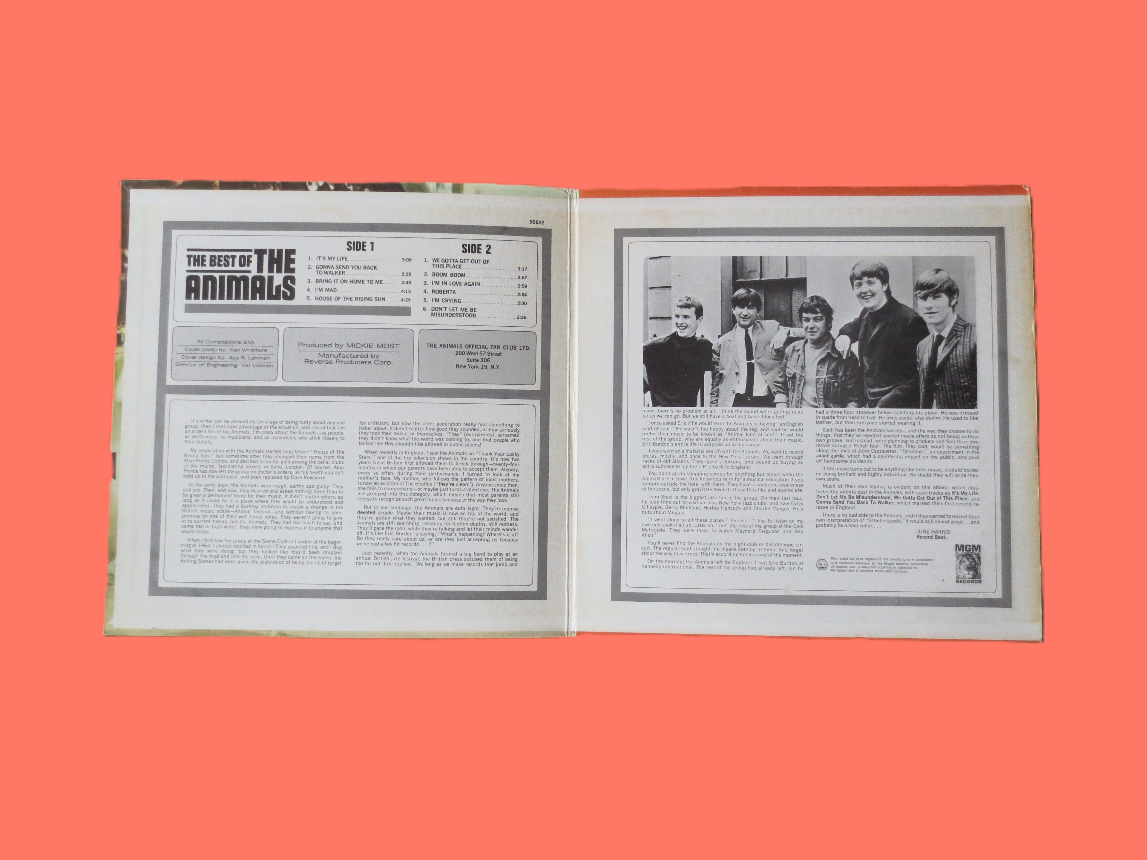The Animals – The Best of the Animals (1974) Vinyl LP