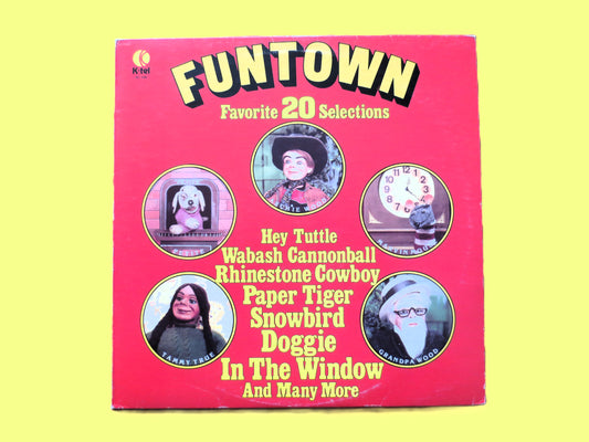 K-Tel RECORDS, FUNTOWN, Vintage Album, 1978 Record, Vinyl Lp