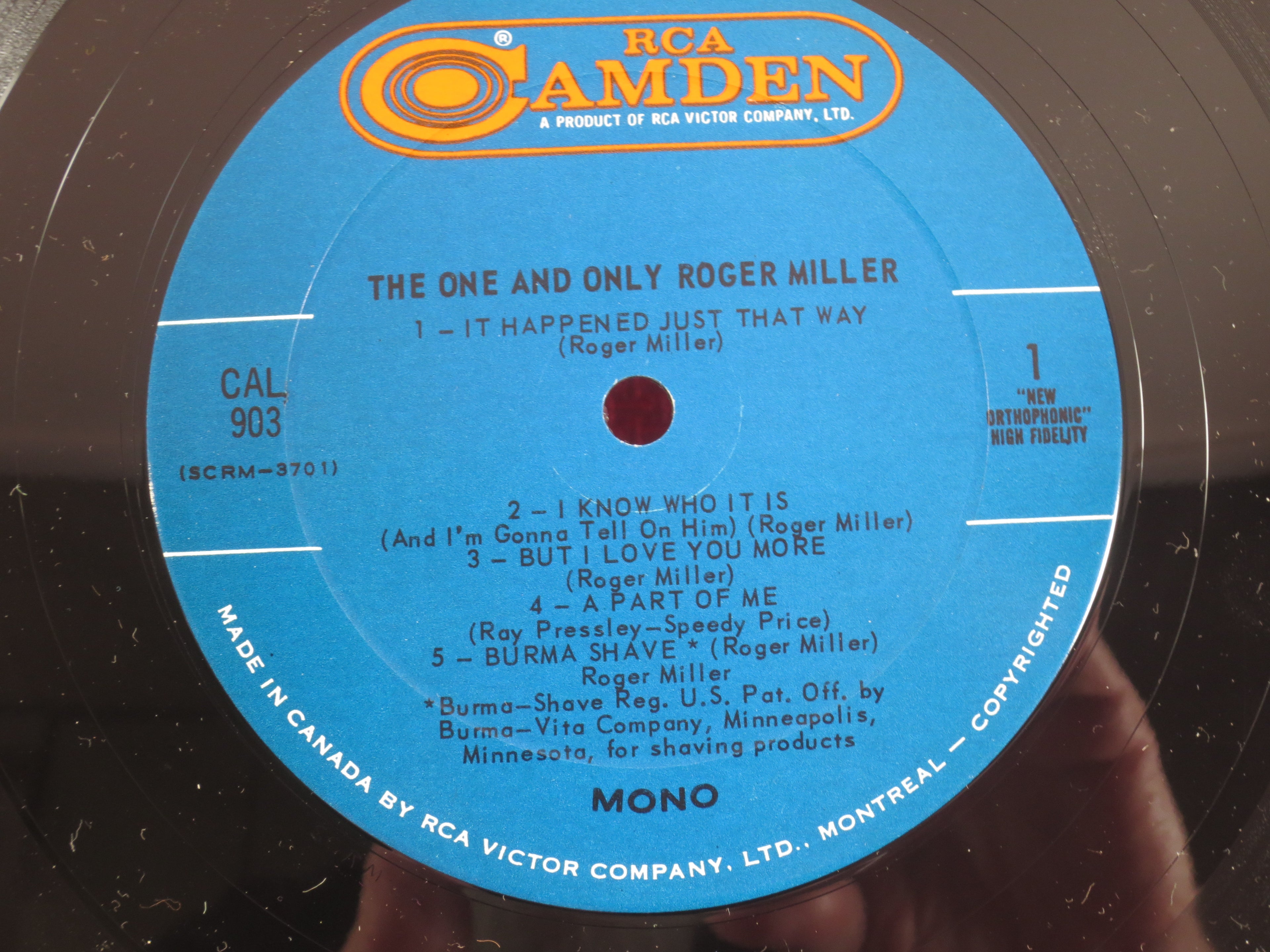 Roger Miller – The One and Only (1965) Vinyl LP