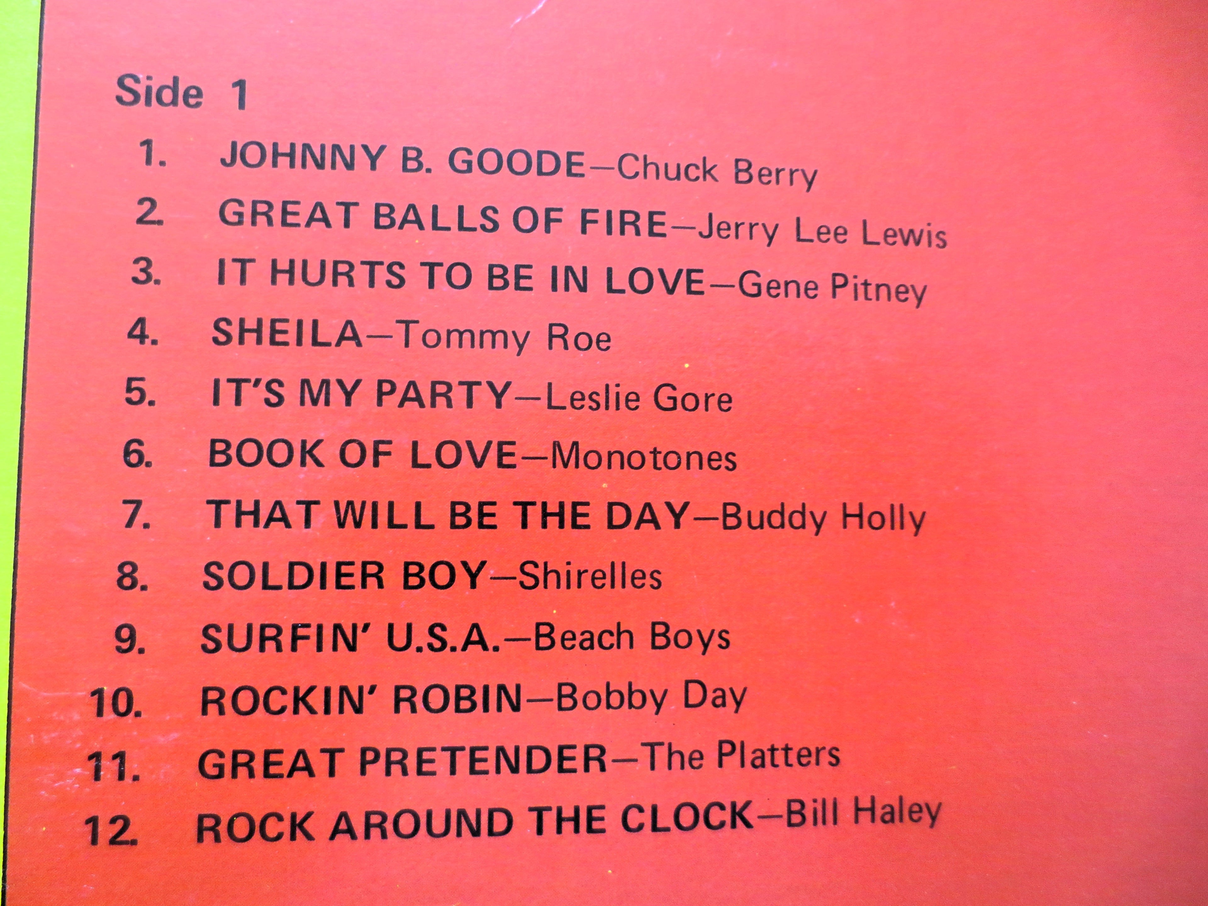 K-Tel – 25 Rock Revival Greats (1972) Vinyl LP