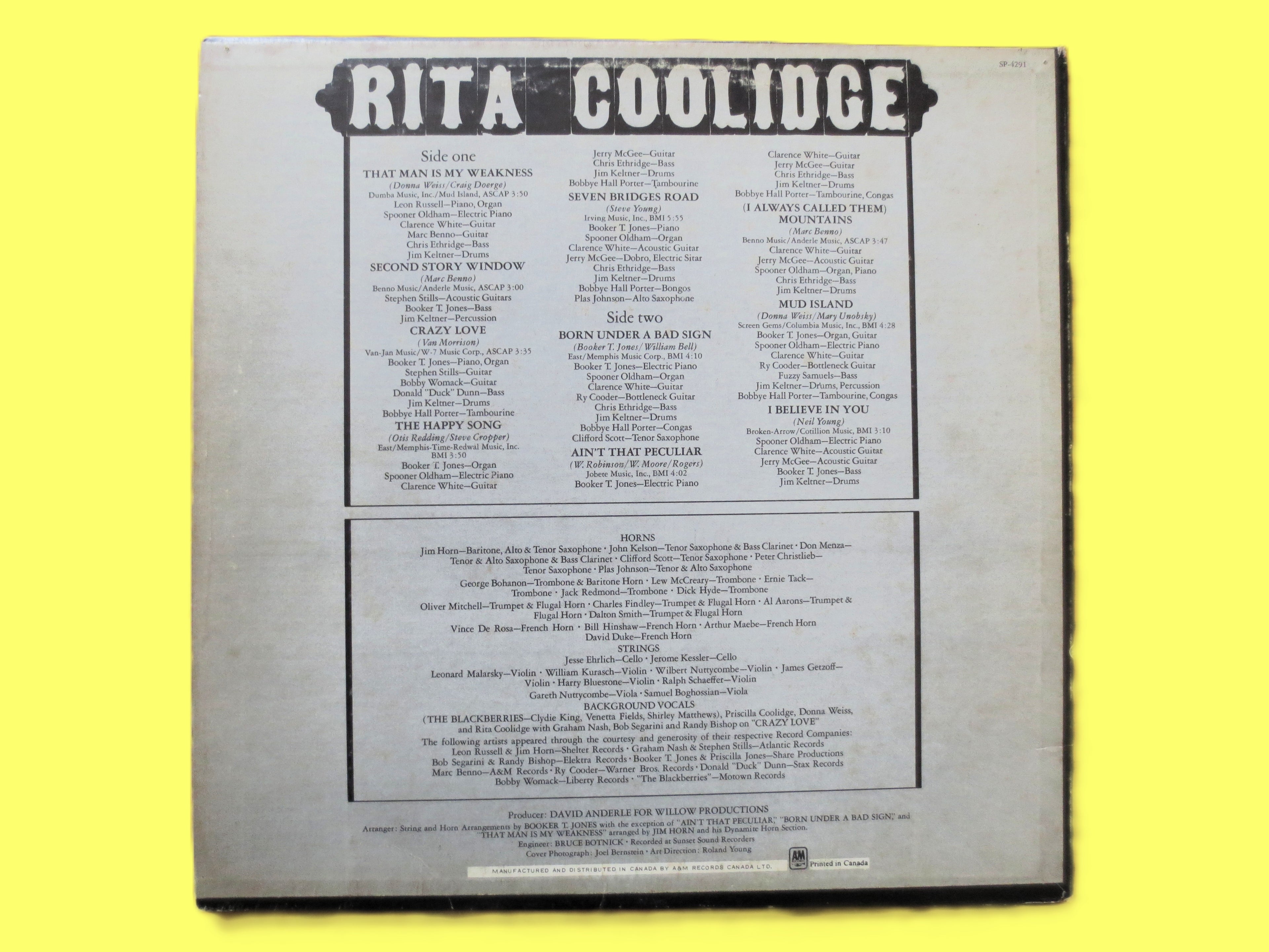 Rita Coolidge – Rita Coolidge (1971) Vinyl LP