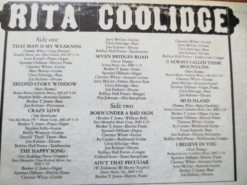 Rita Coolidge – Rita Coolidge (1971) Vinyl LP