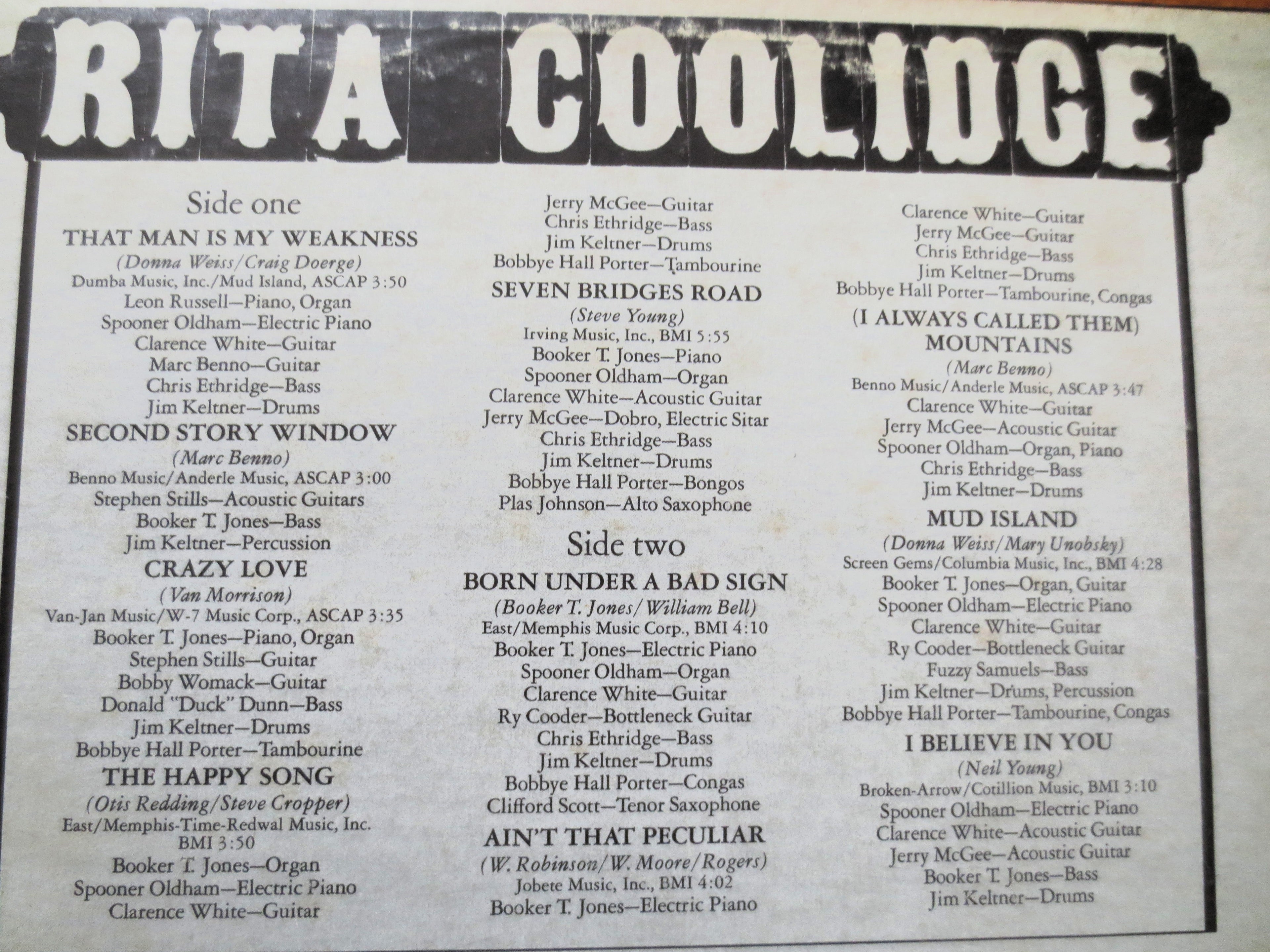 Rita Coolidge – Rita Coolidge (1971) Vinyl LP