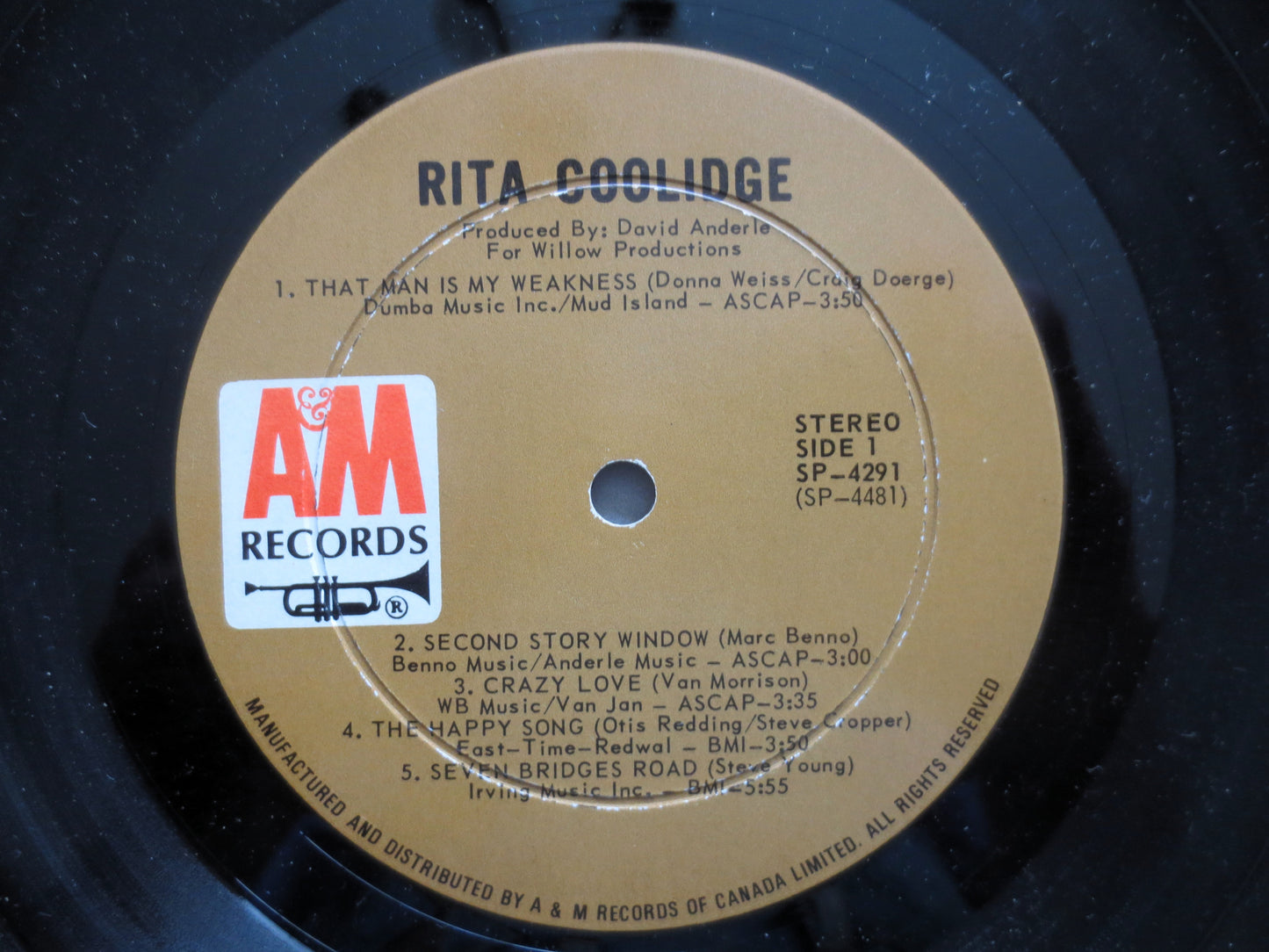 RITA COOLIDGE, Debut Album, 1971 Record, Vinyl Lp